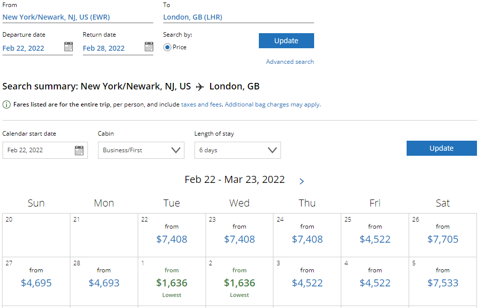 United Polaris Business Class Twosday Promotion