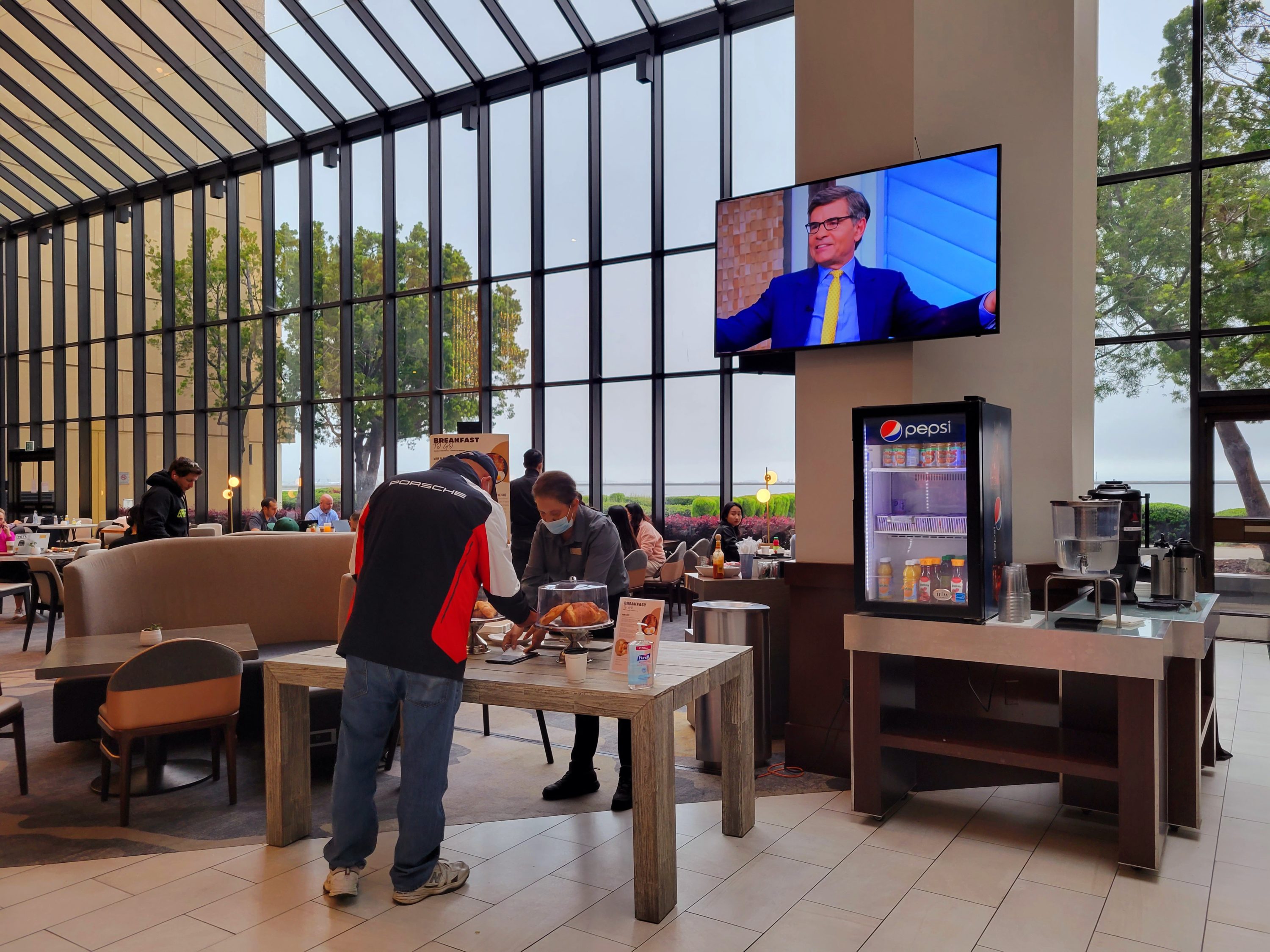 SFO Marriott Breakfast Station