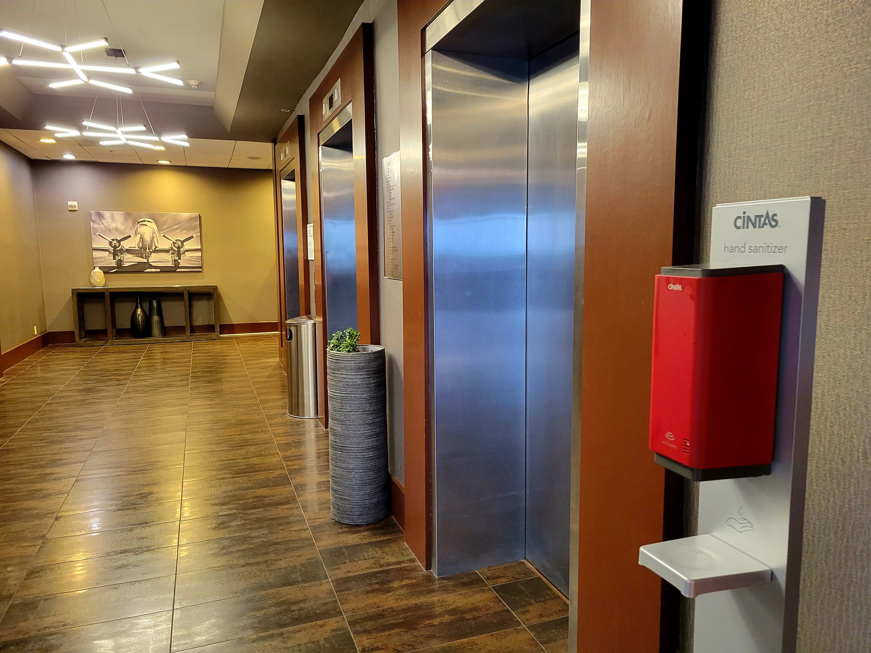 SFO Marriott Hand Sanitizing Stations
