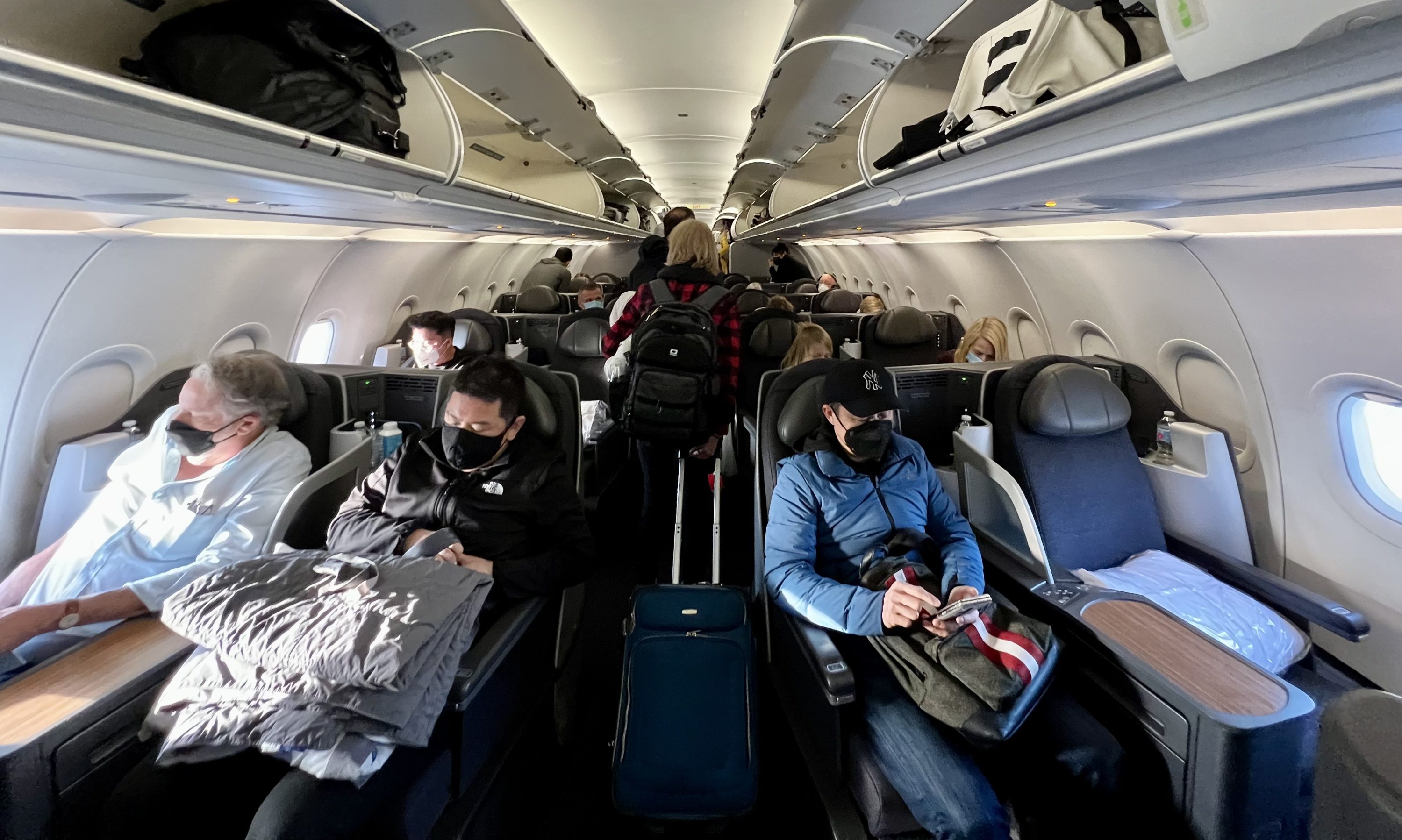 American Airlines A321T Flagship Business business class cabin