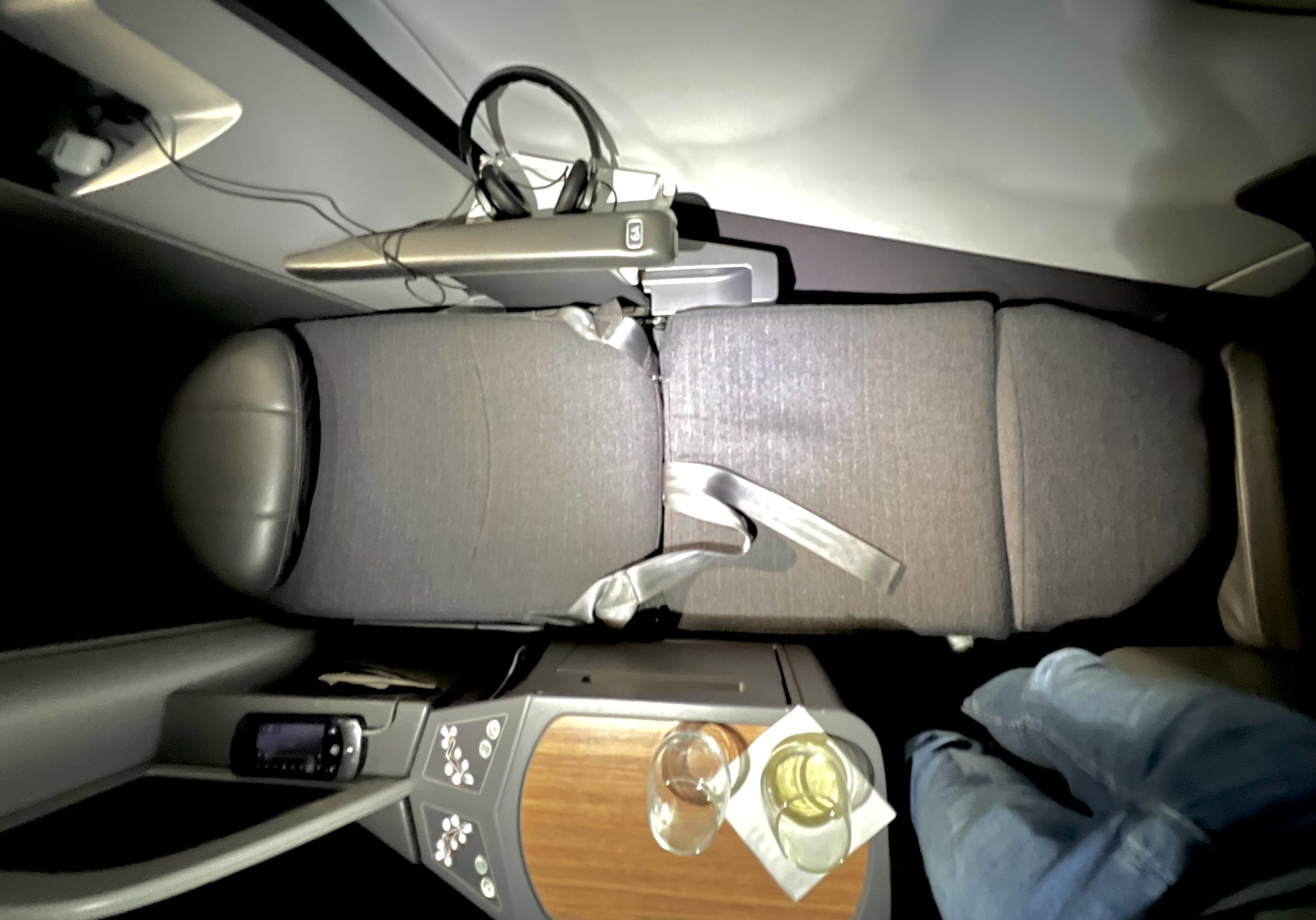 American Airlines A321T Flagship Business seat fully flat