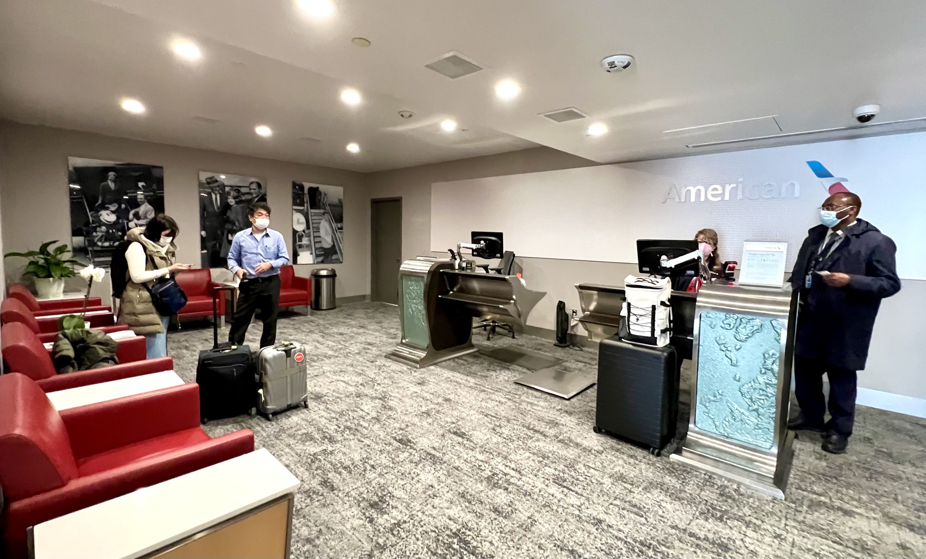 American Airlines Flagship First LAX check in