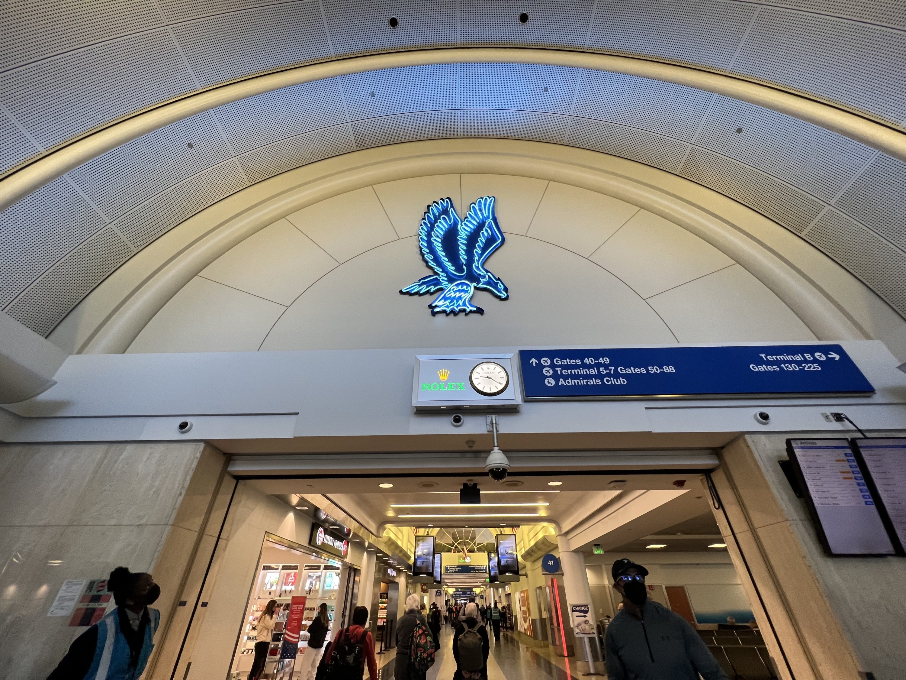 American Airlines Flagship First LAX post security in Terminal 4
