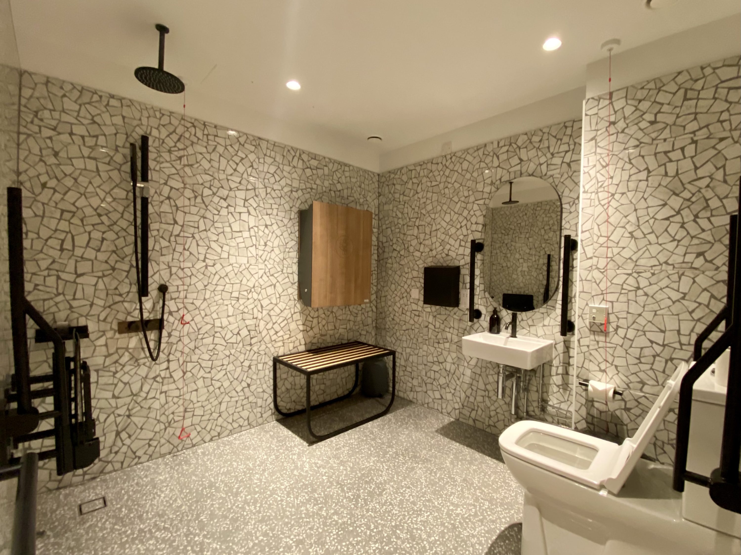 Canopy by Hilton London City basement accessible bathroom