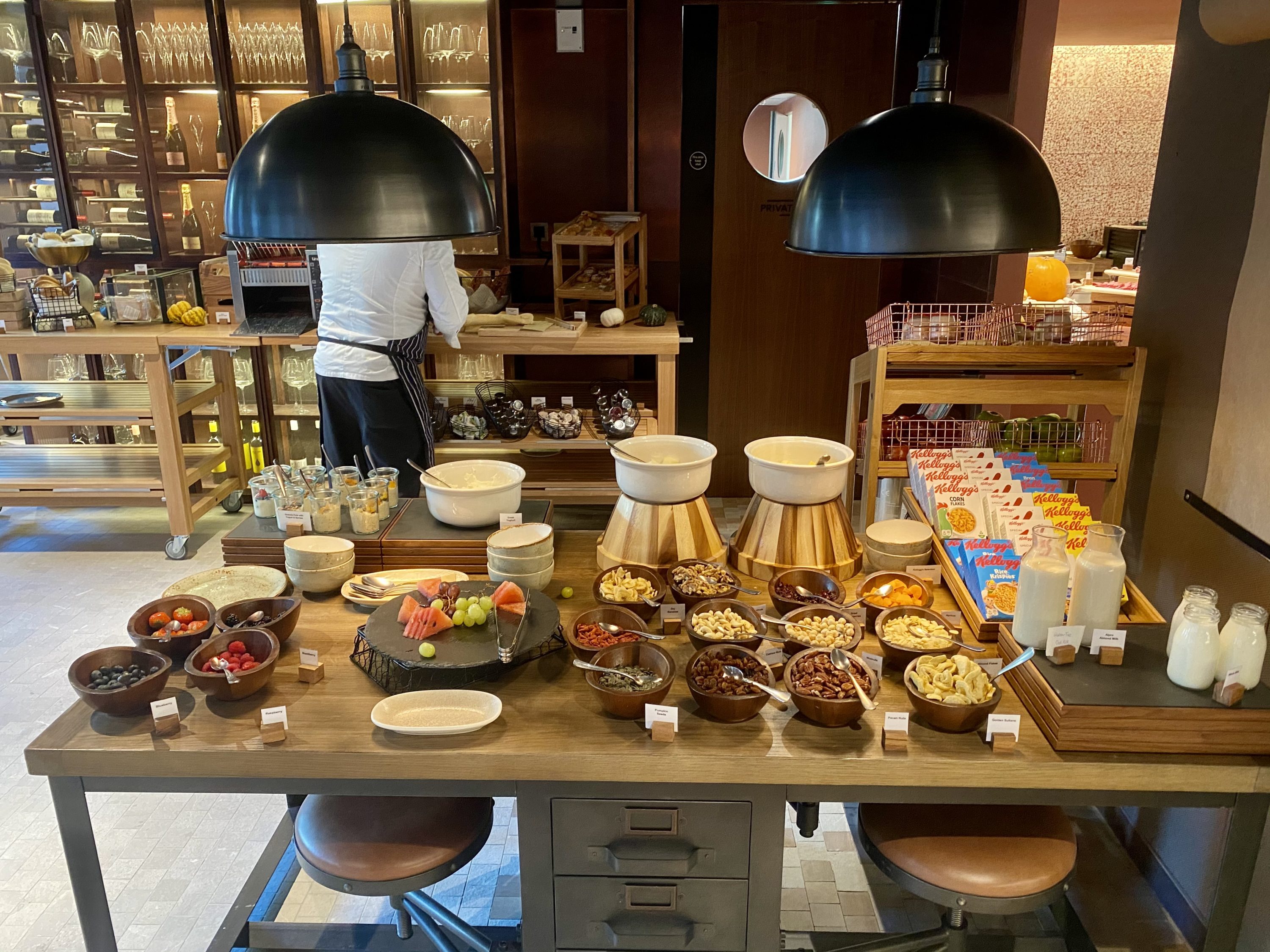 Canopy by Hilton London City breakfast buffet display