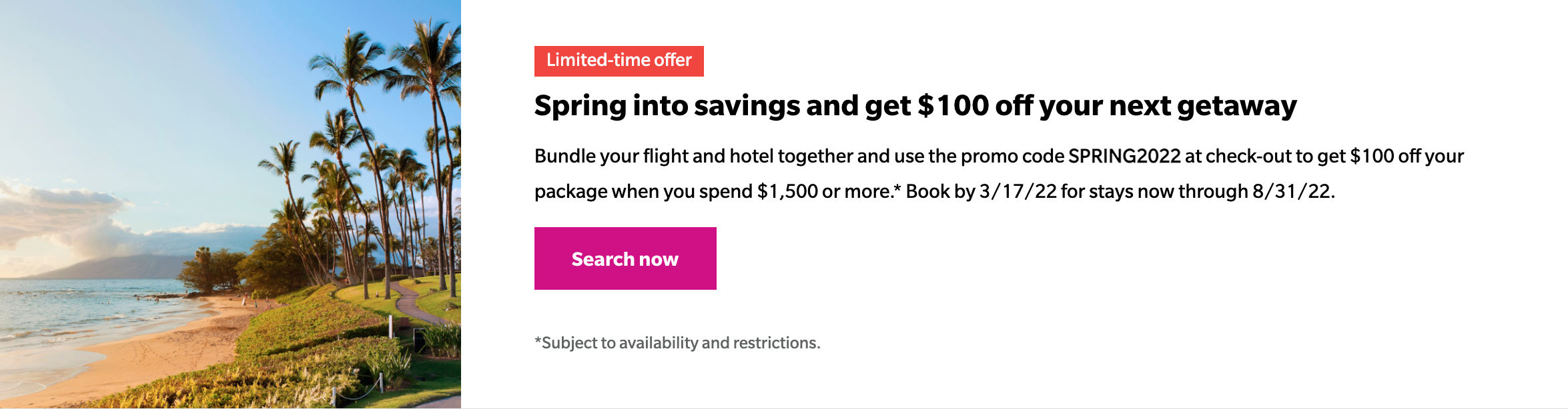Hawaiian Airlines Vacation Package promo code