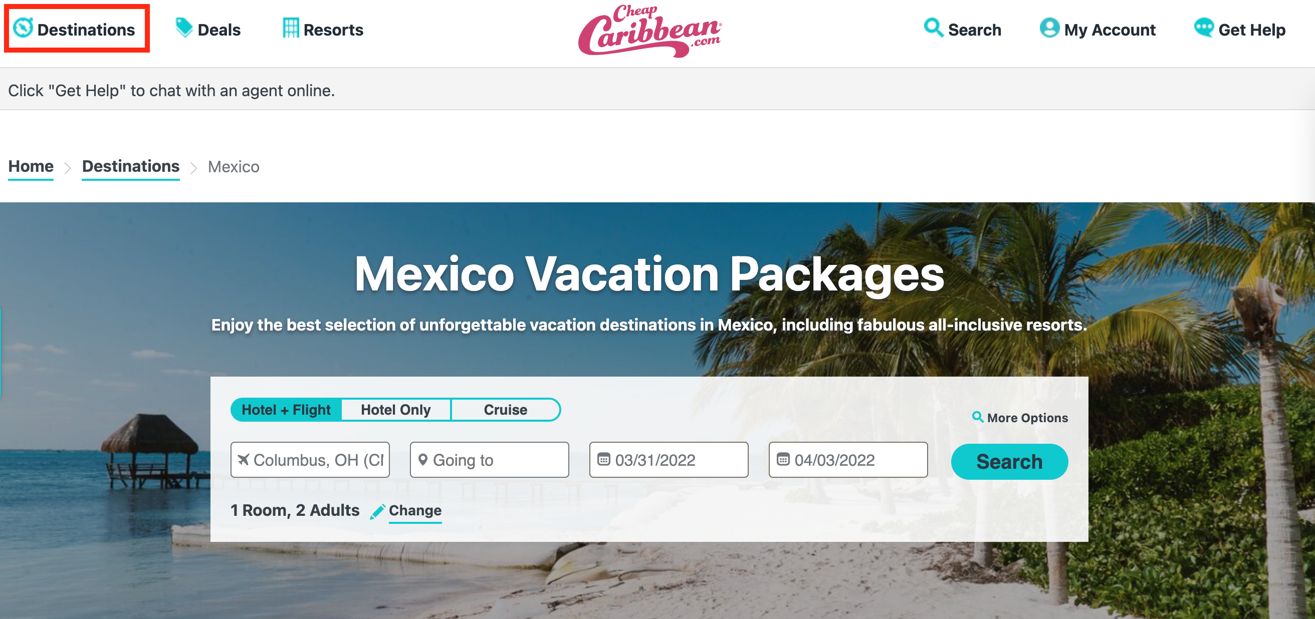 Mexico Vacation packages on CheapCaribbean.com