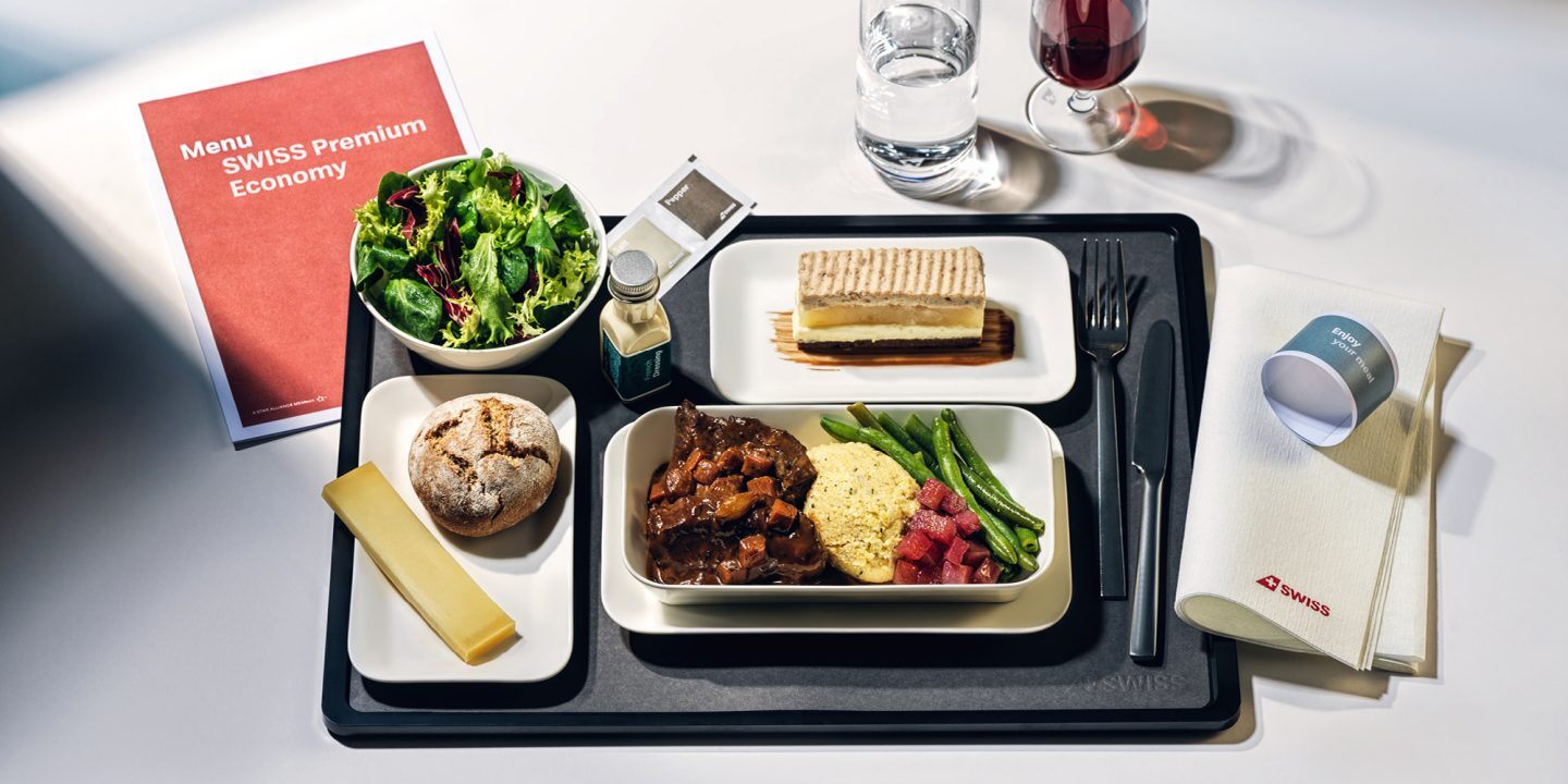 SWISS Premium Economy food