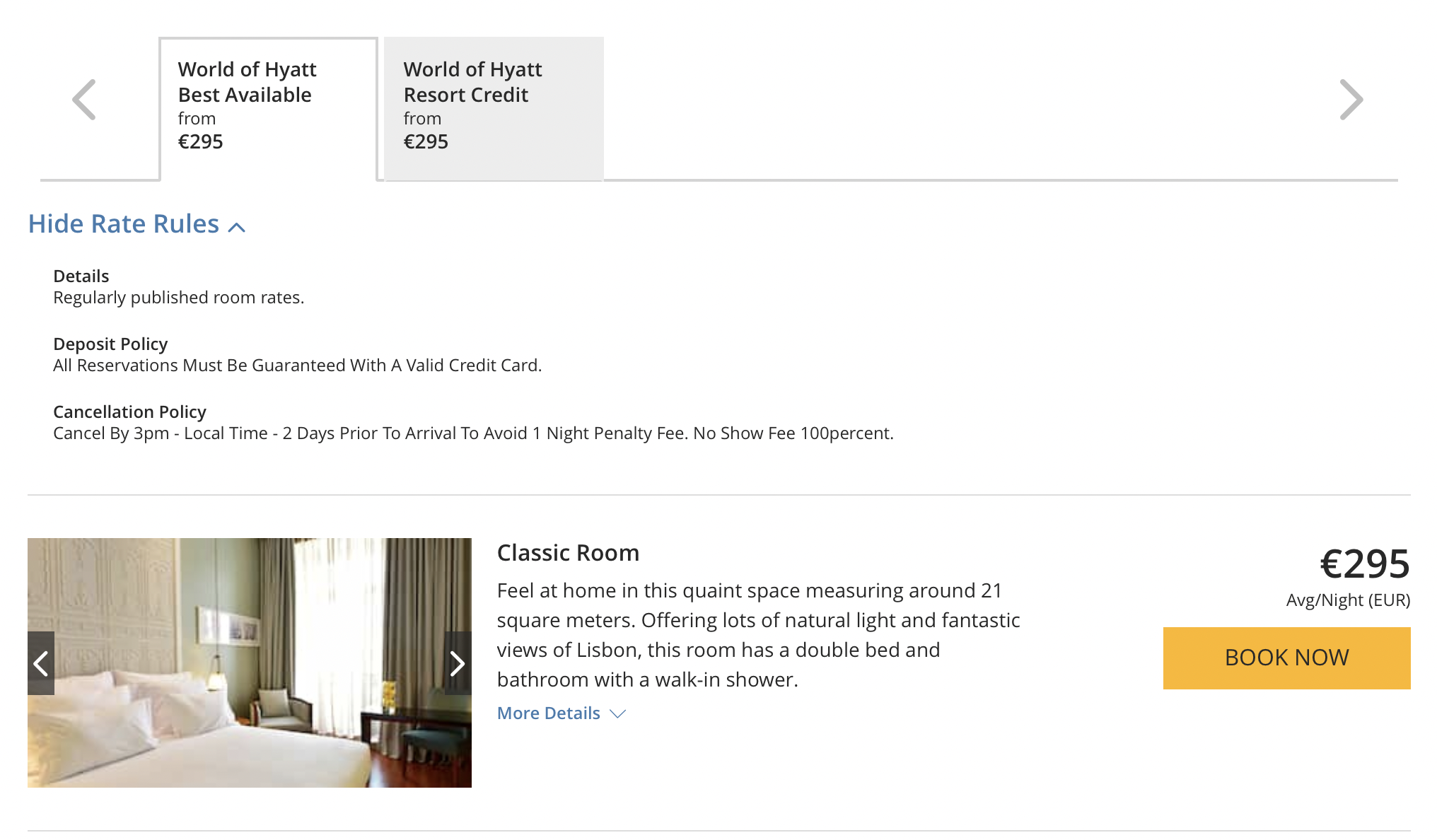 World of Hyatt Pricing