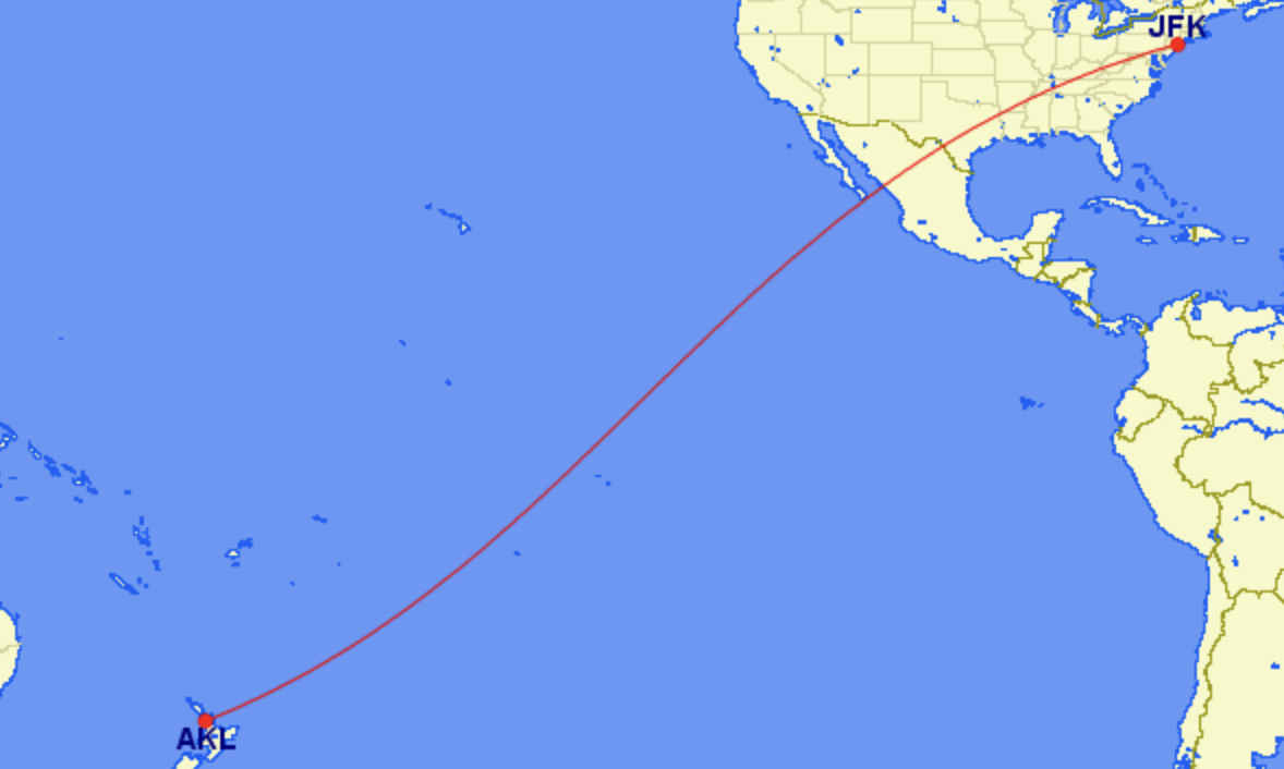 Air New Zealand's New Route from AKL to JFK
