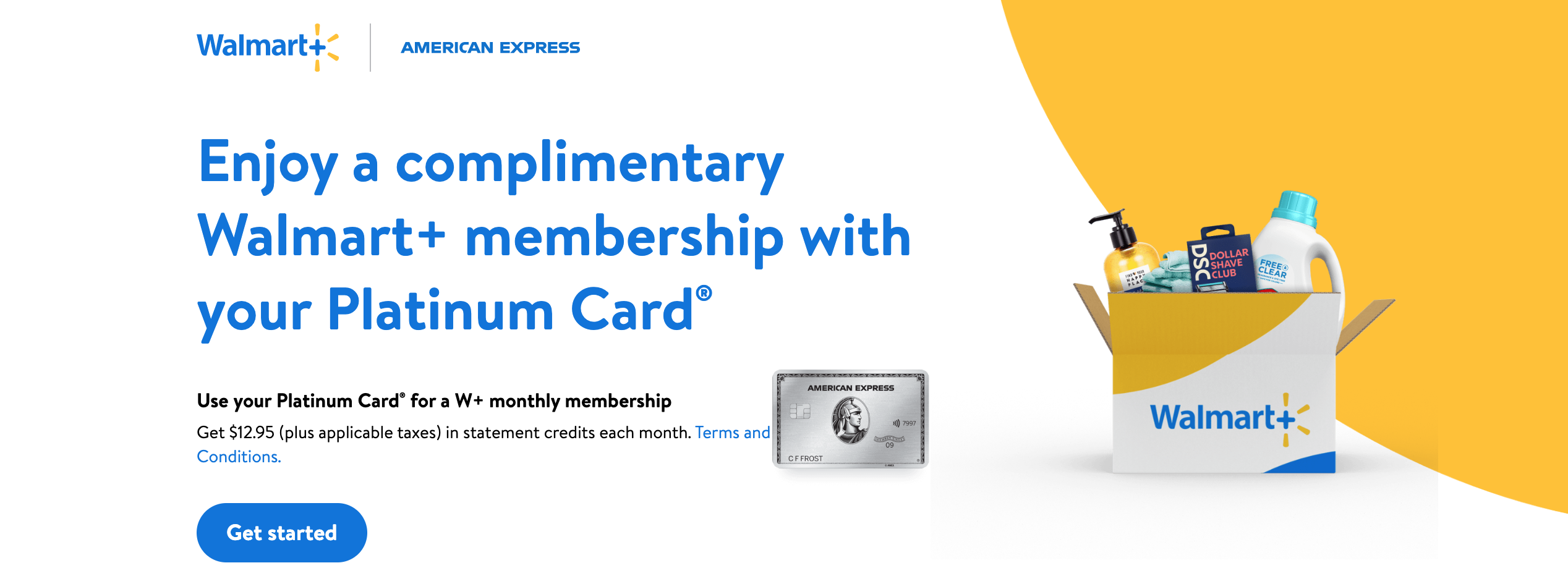 AmexPlatinumWalmartPlus Amex Platinum card Walmart+