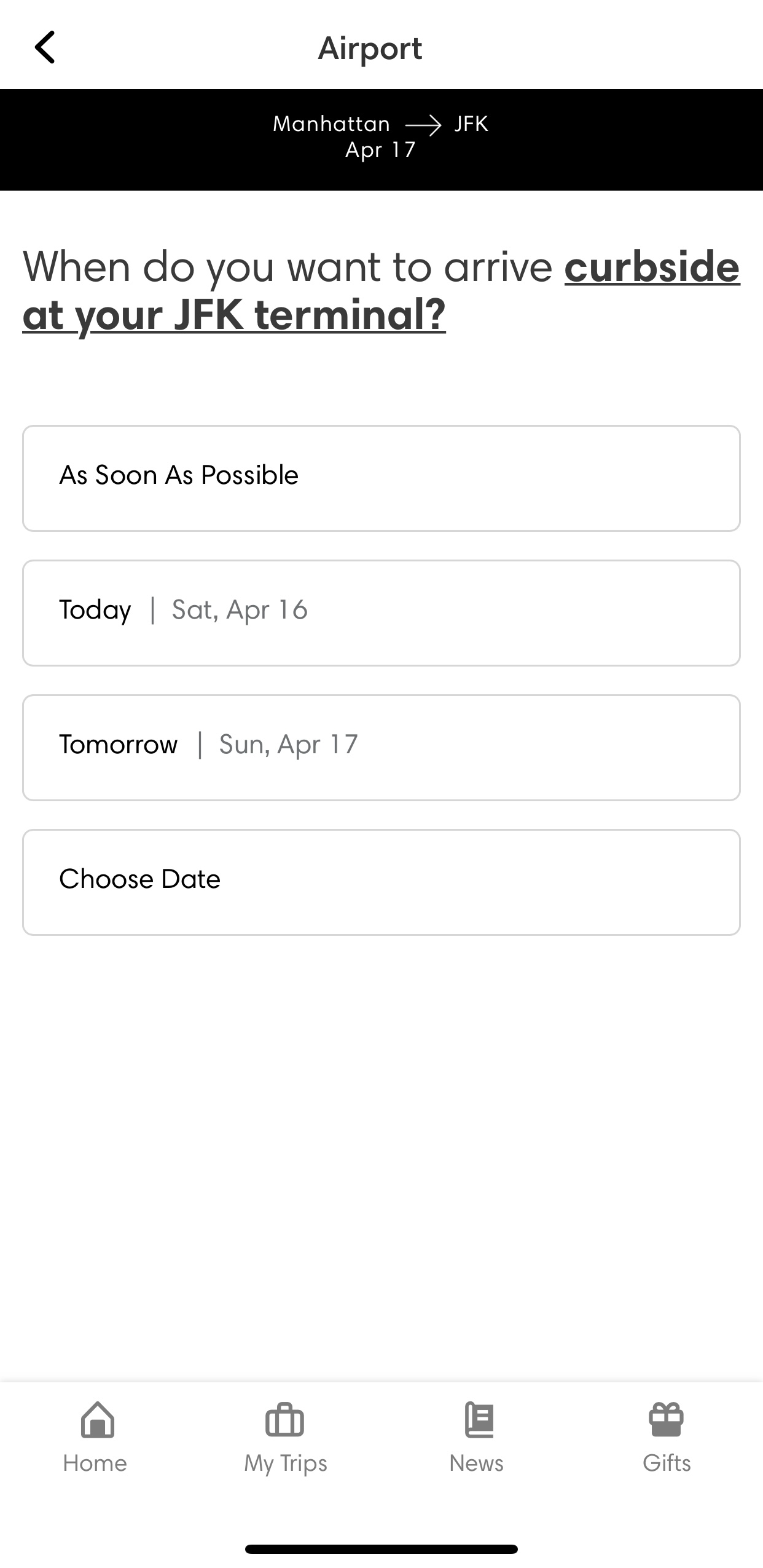 BLADE booking process 3 BLADE booking process 3