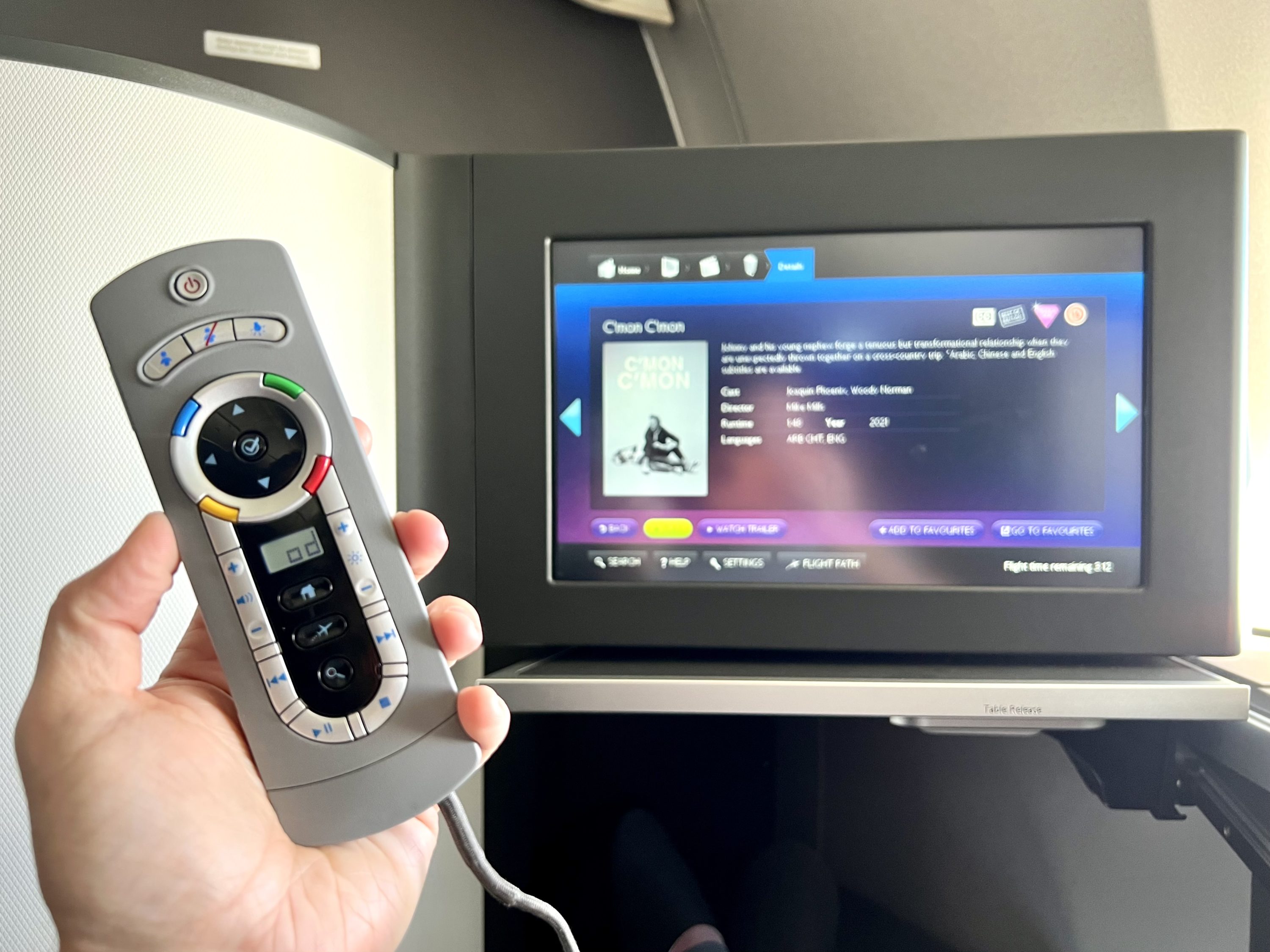 British Airways Boeing 777 300 Club Suite IFE handheld remote