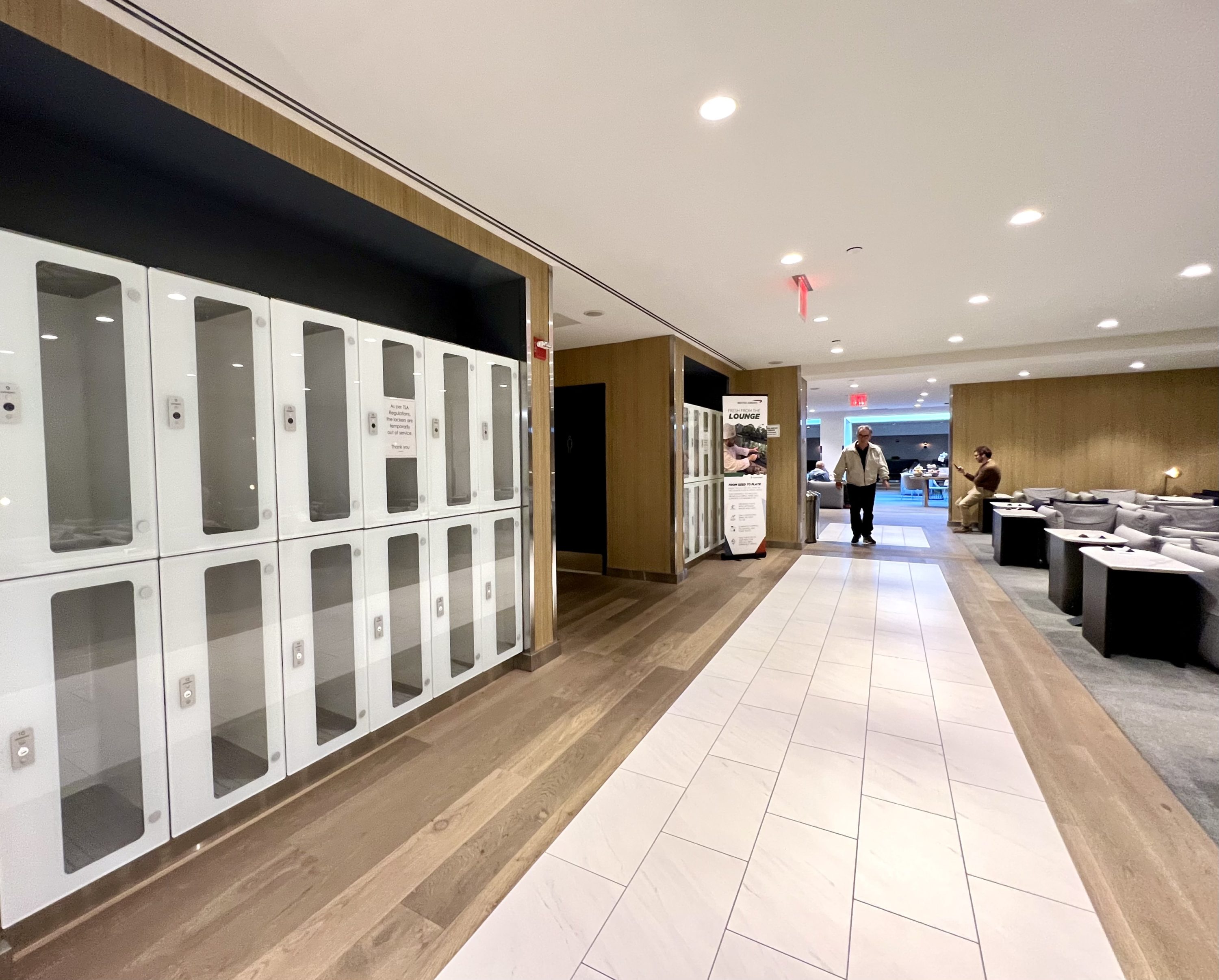British Airways Boeing 777 300 Club Suite JFK Galleries Lounge lockers