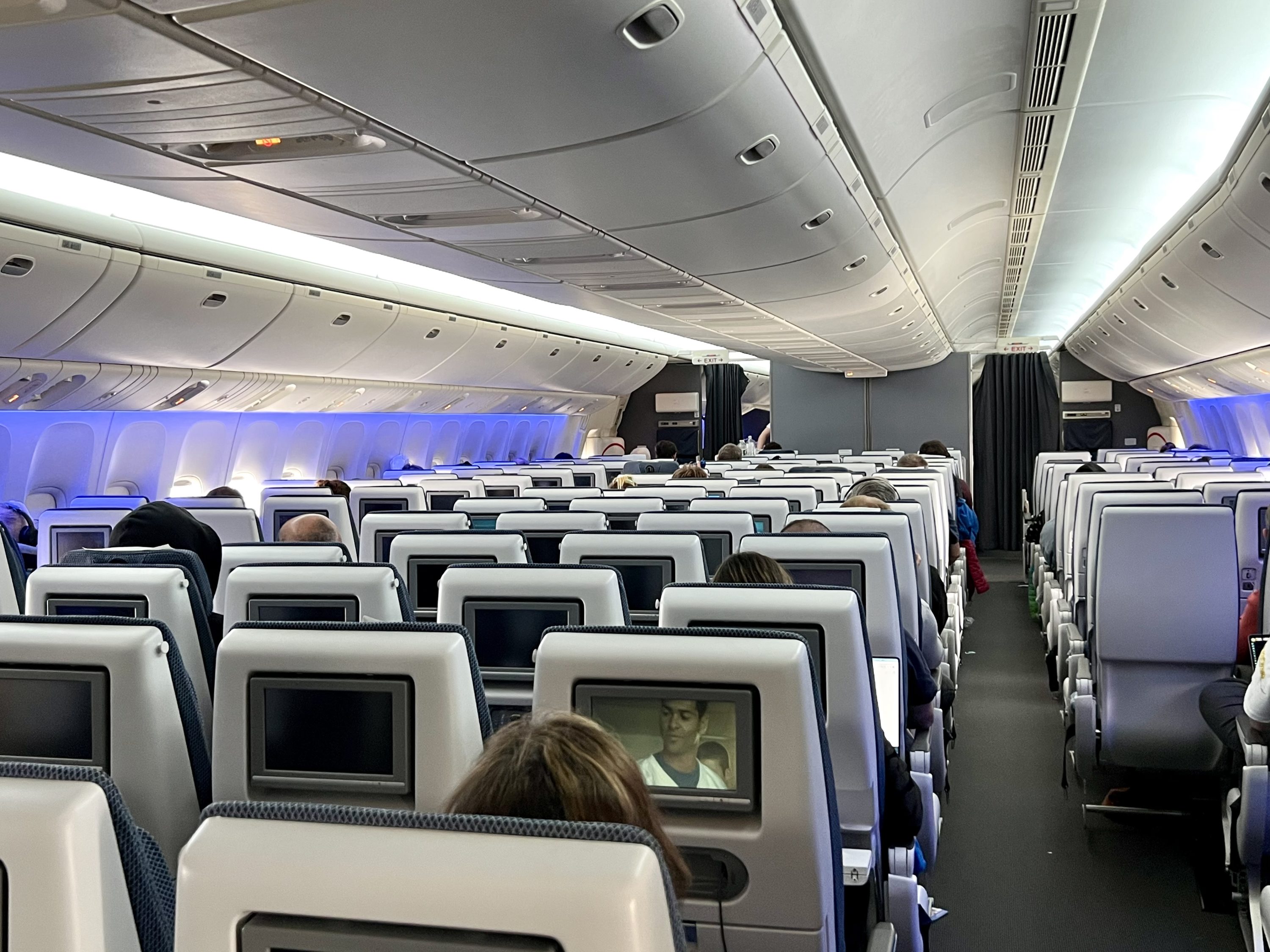 British Airways Boeing 777 300 Club Suite economy cabin