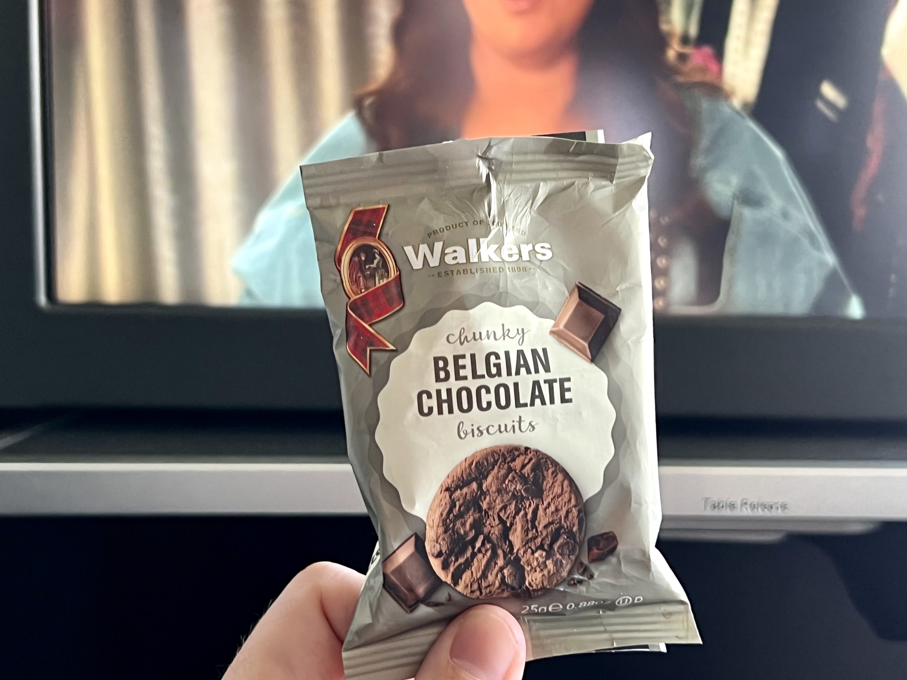 British Airways Boeing 777 300 Club Suite fb chocolate biscuits