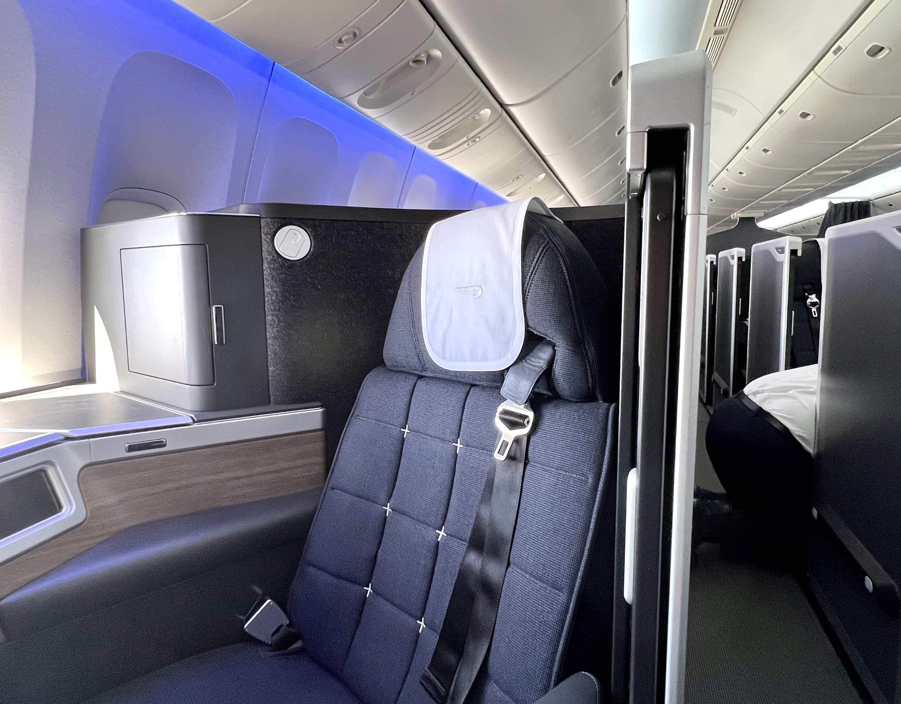 British Airways Boeing 777 300 Club Suite seat and captain
