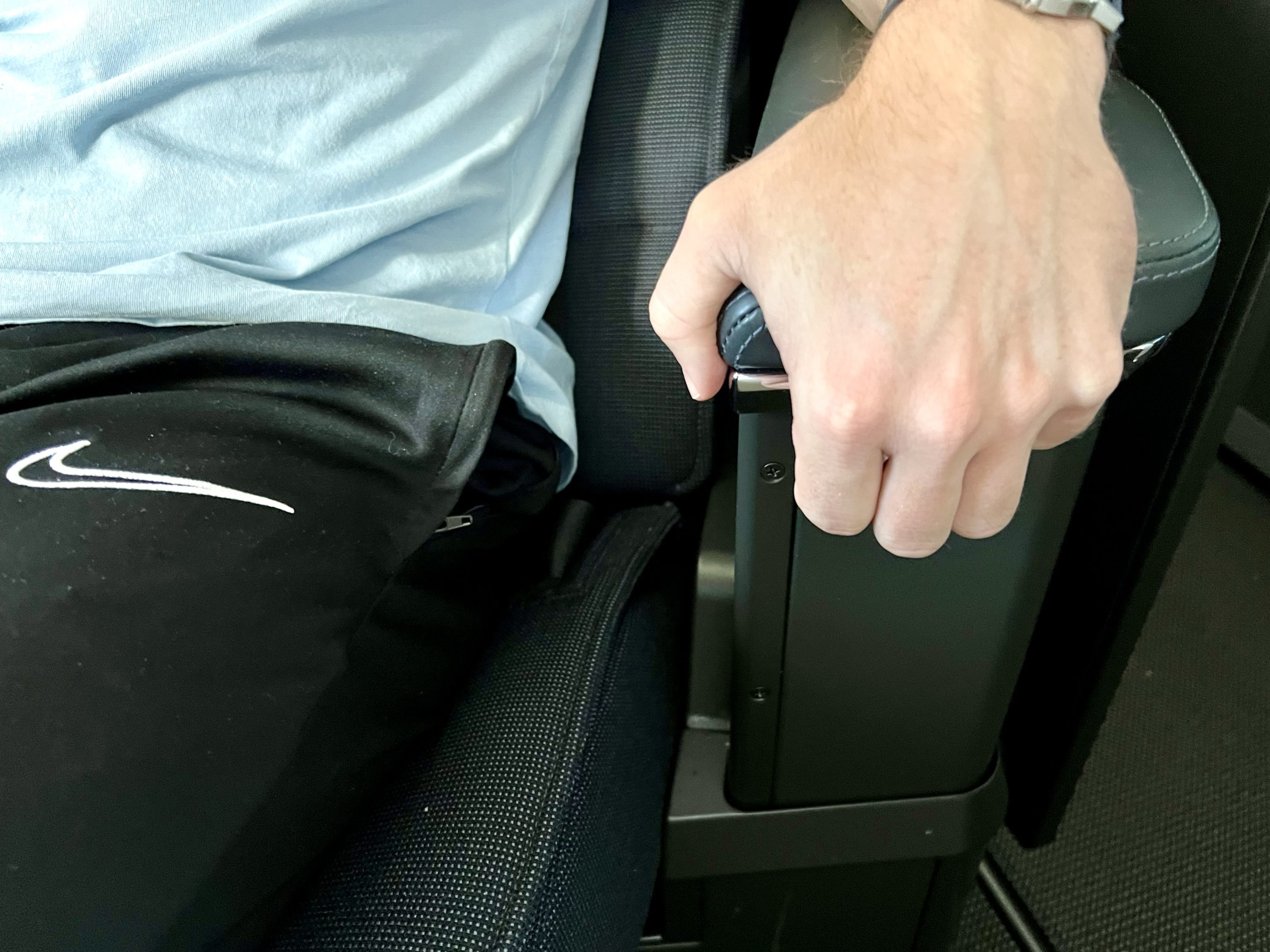British Airways Boeing 777 300 Club Suite seat armrest