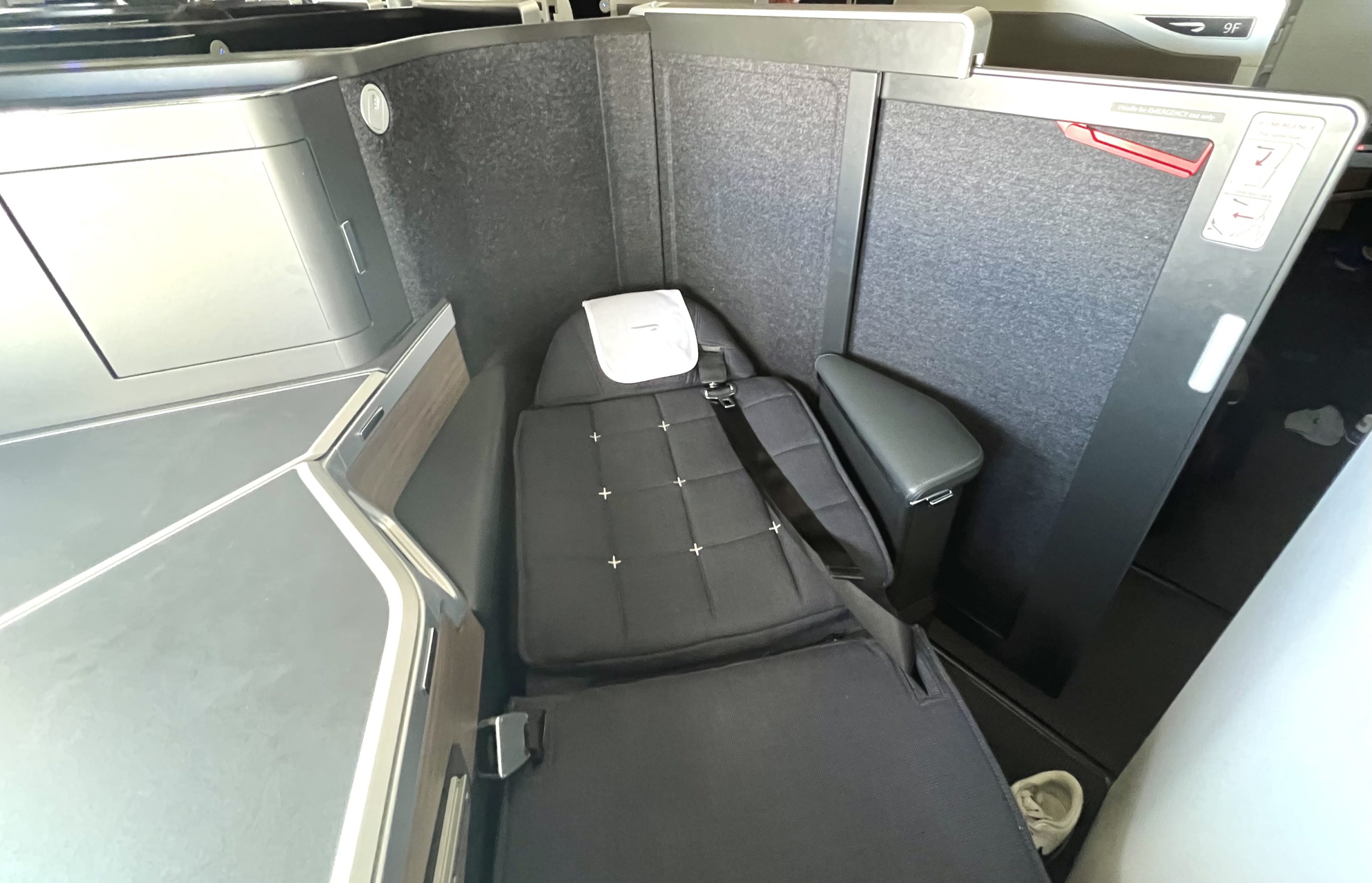 British Airways Boeing 777 300 Club Suite seat flat