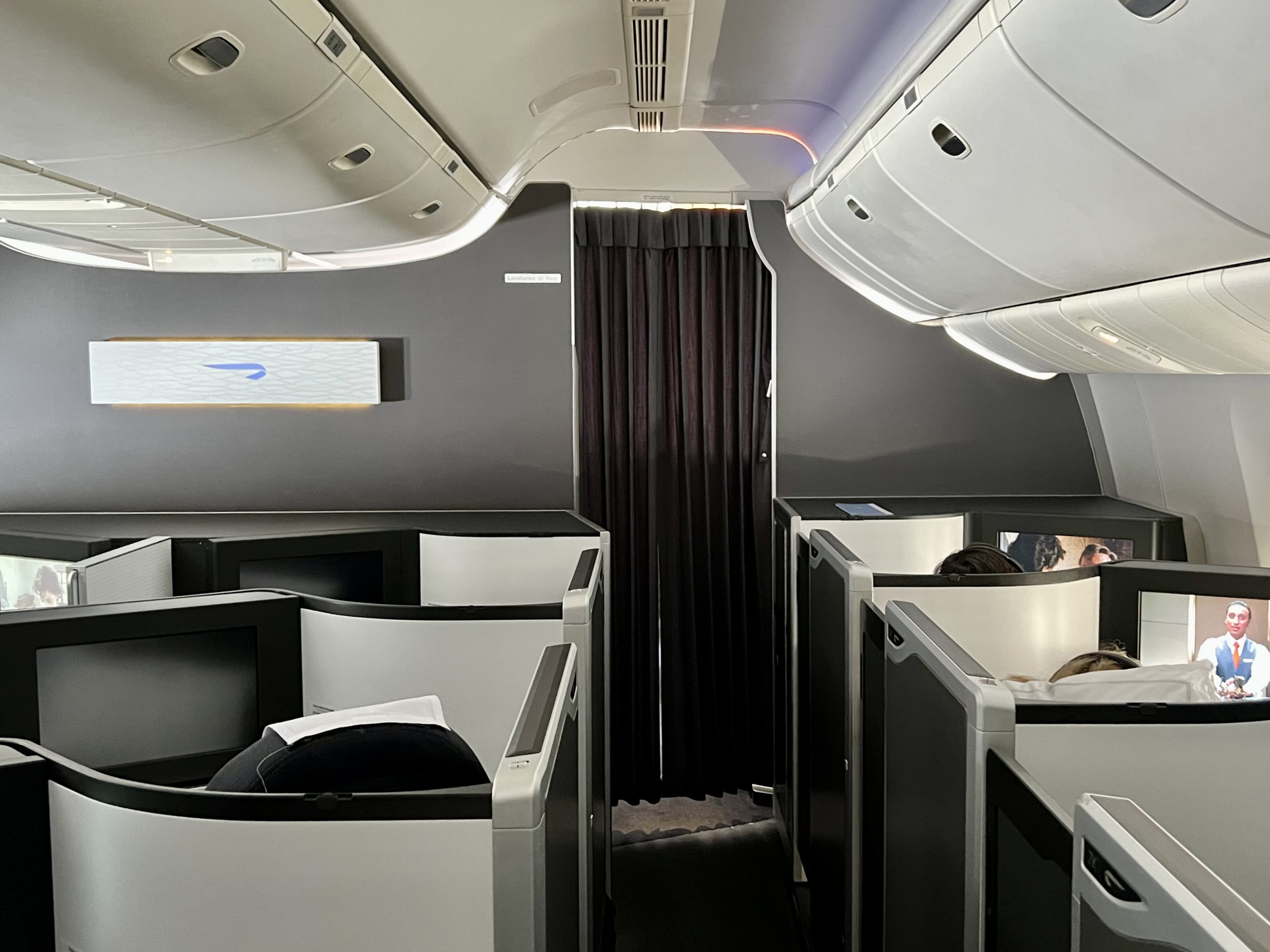 British Airways Boeing 777 300 Club Suite smaller cabin