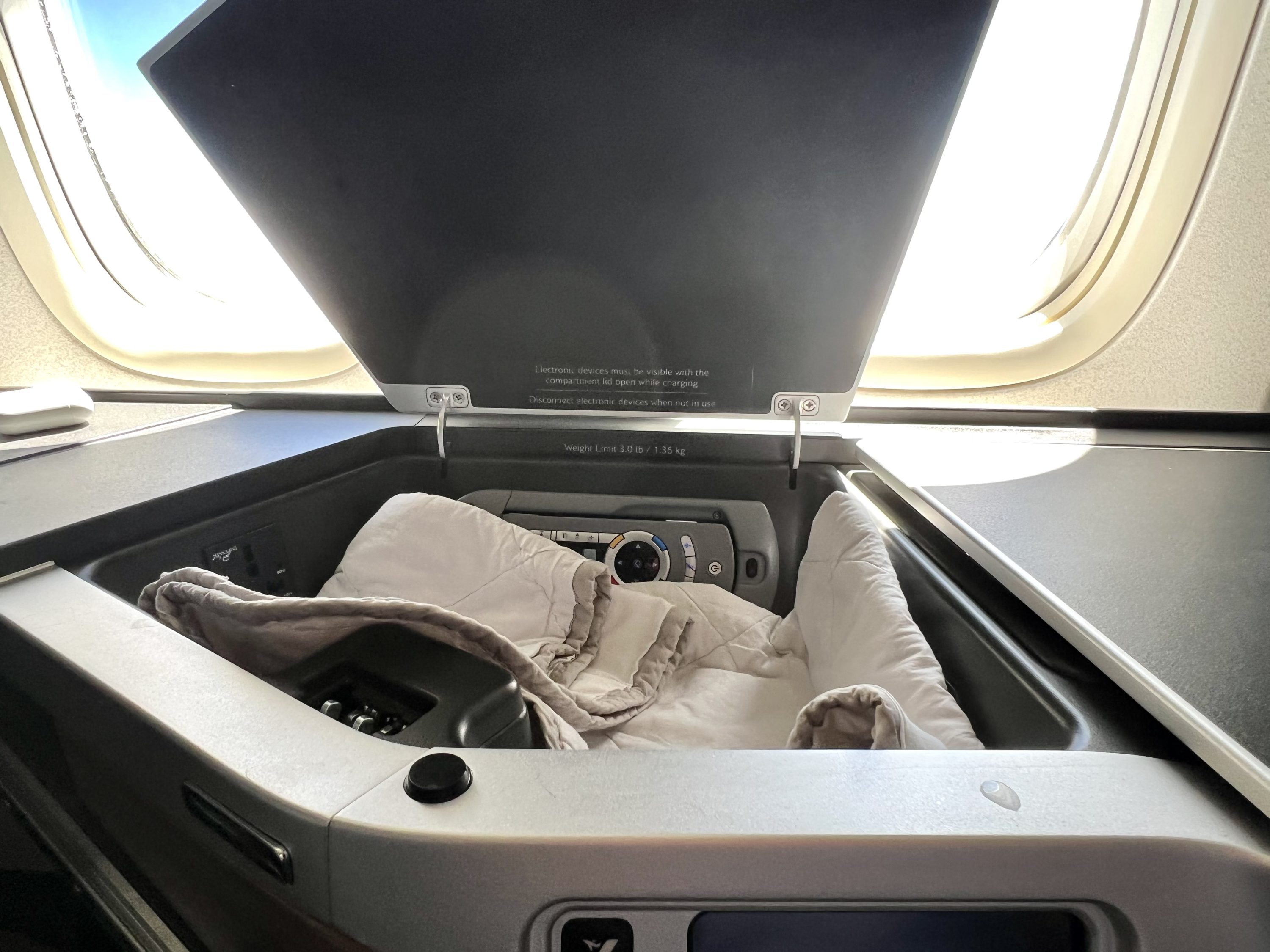 British Airways Boeing 777 300 Club Suite storage drying