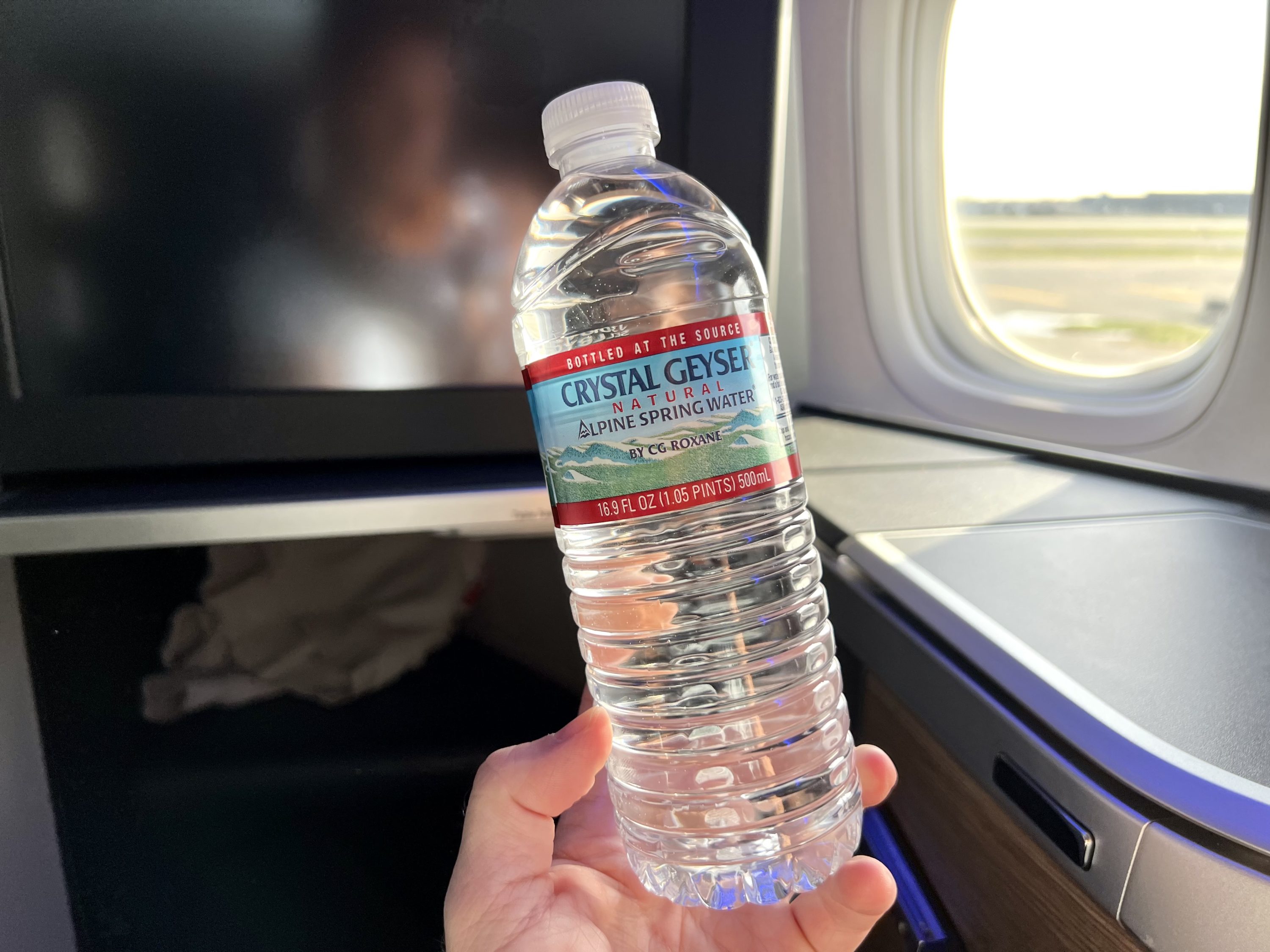 British Airways Boeing 777 300 Club Suite water