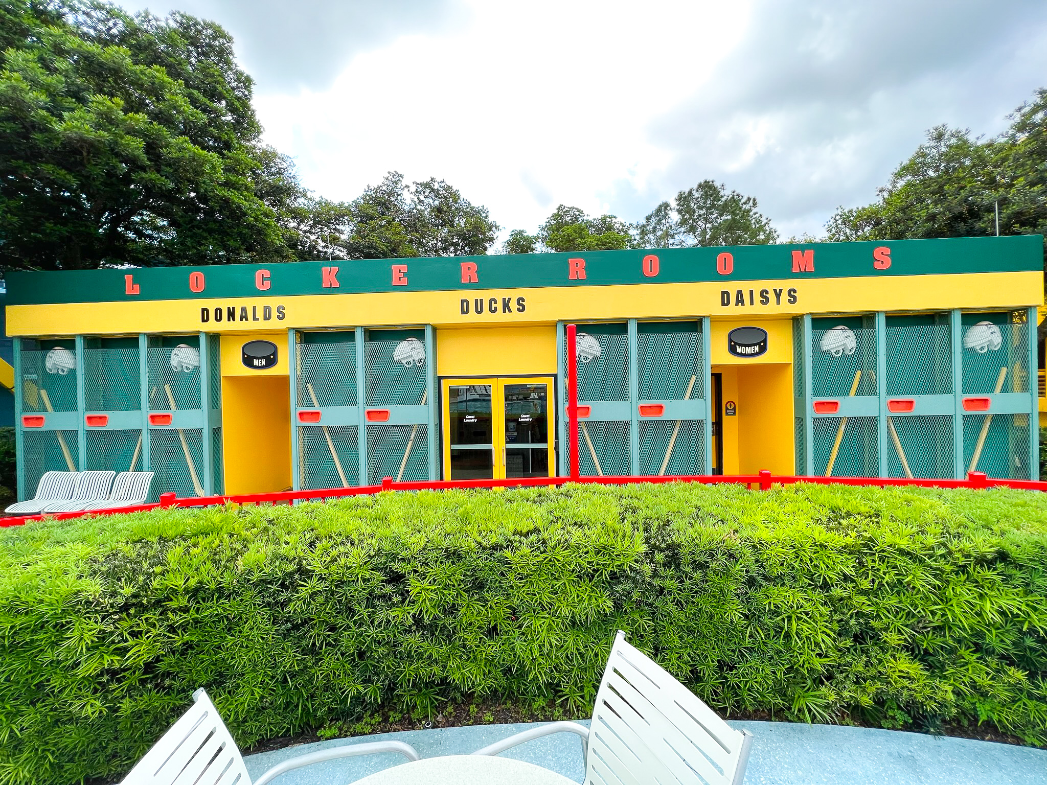 Disneys All Star Movie Resort Duck Pond pool bathrooms