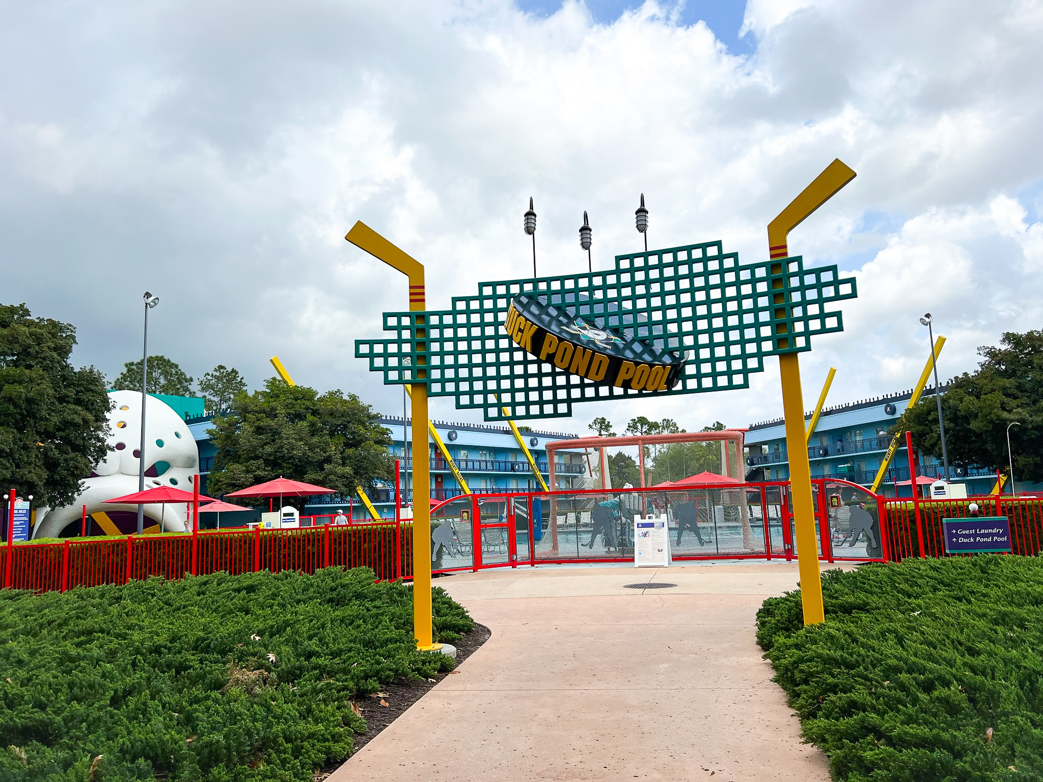 Disneys All Star Movie Resort Duck Pond pool entry