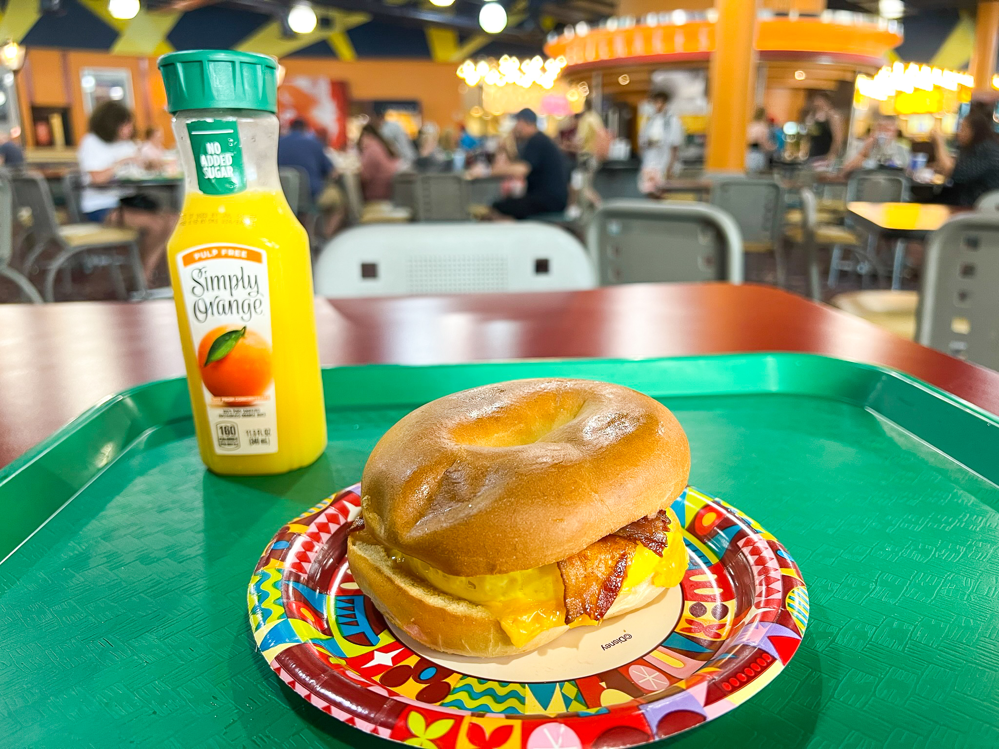 Disneys All Star Movie Resort Food court breakfast