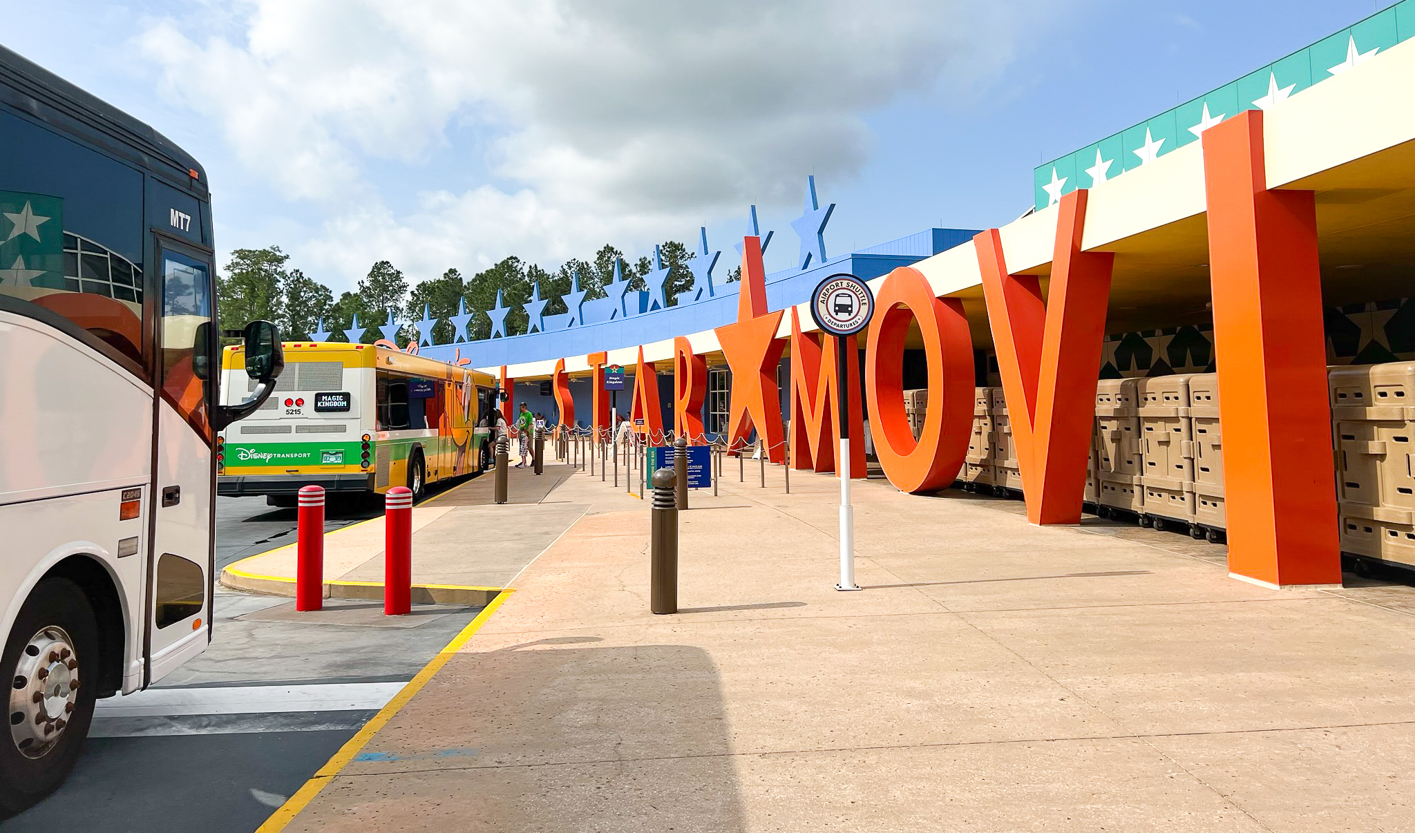 Disneys All Star Movie Resort bus stop