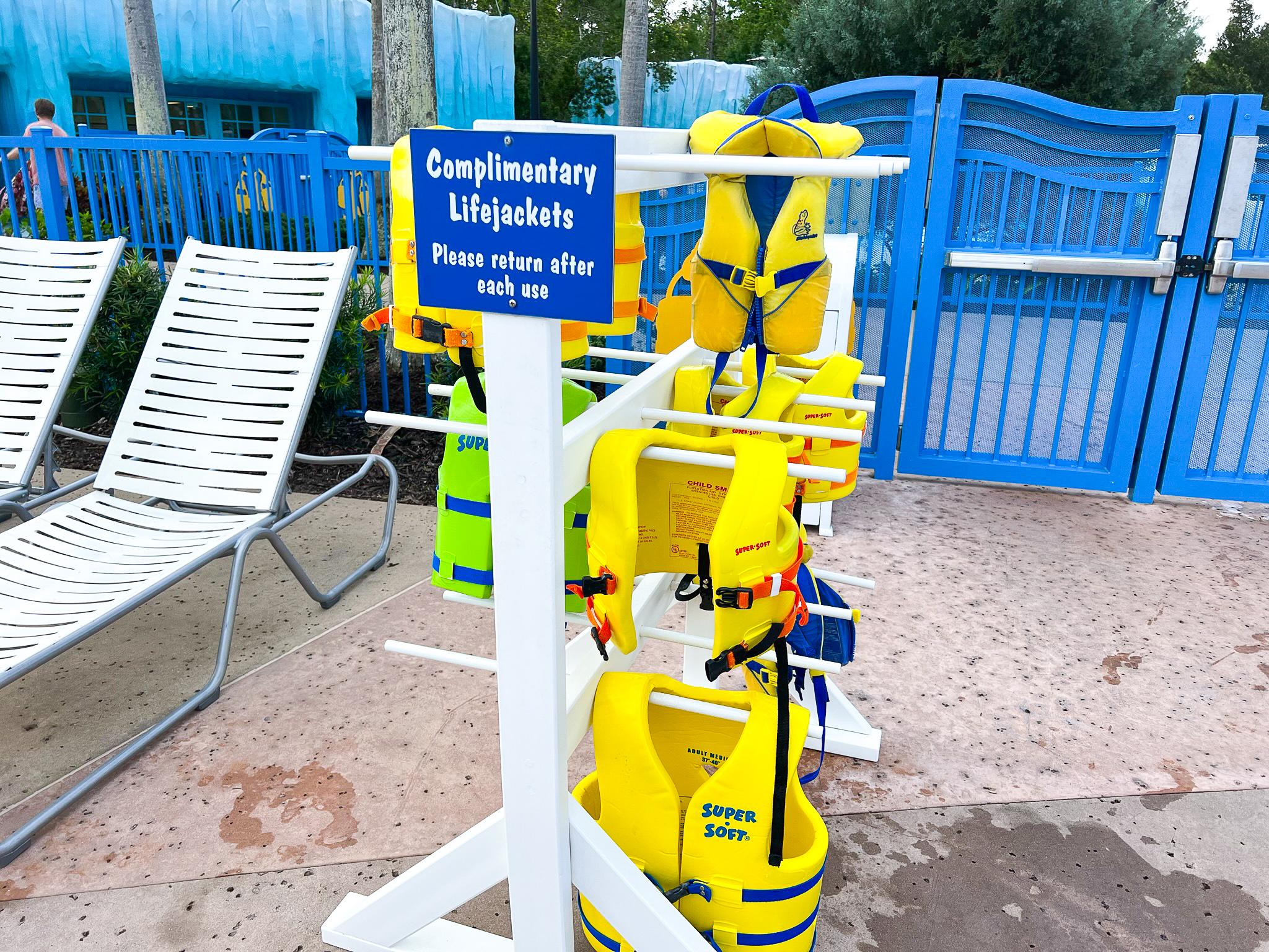 Disneys All Star Movie Resort lifejackets