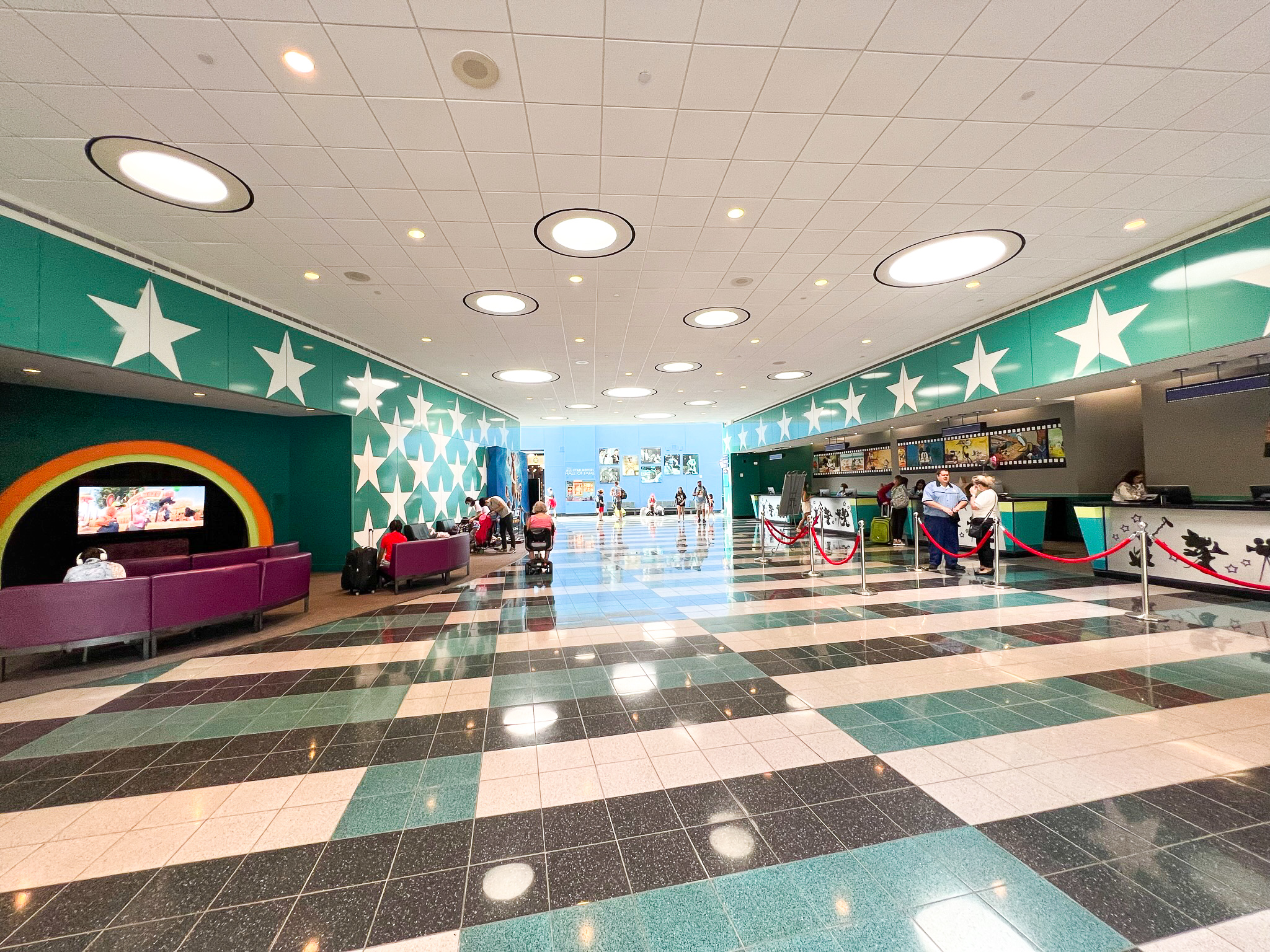Disneys All Star Movie Resort lobby