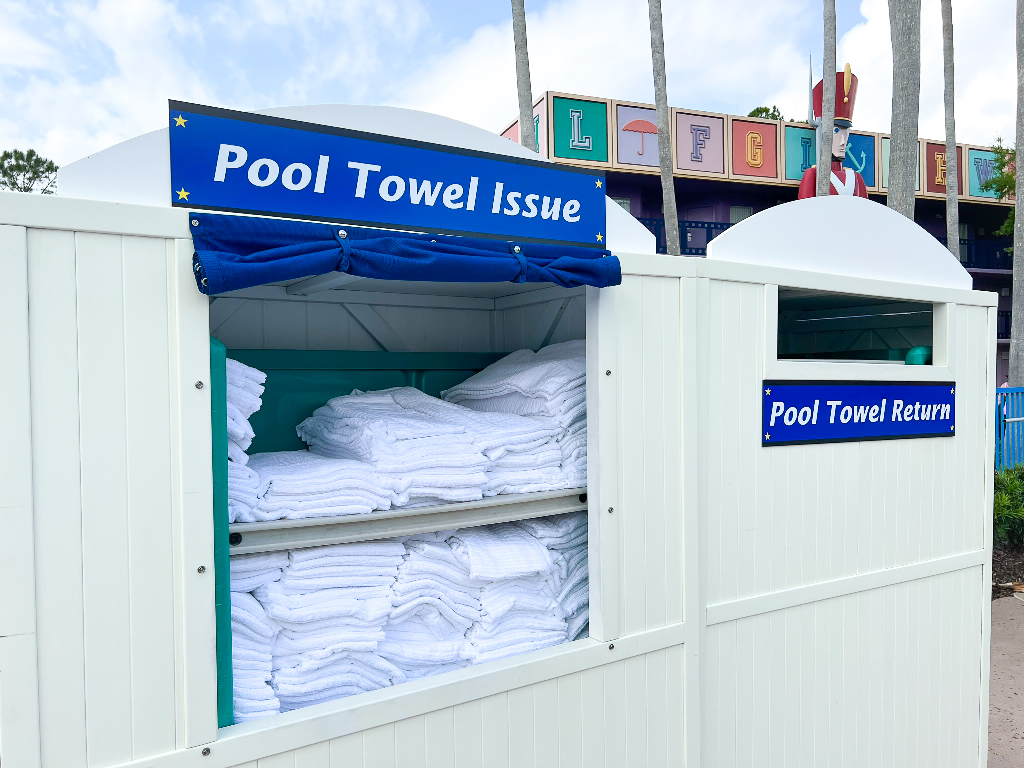 Disneys All Star Movie Resort pool towels