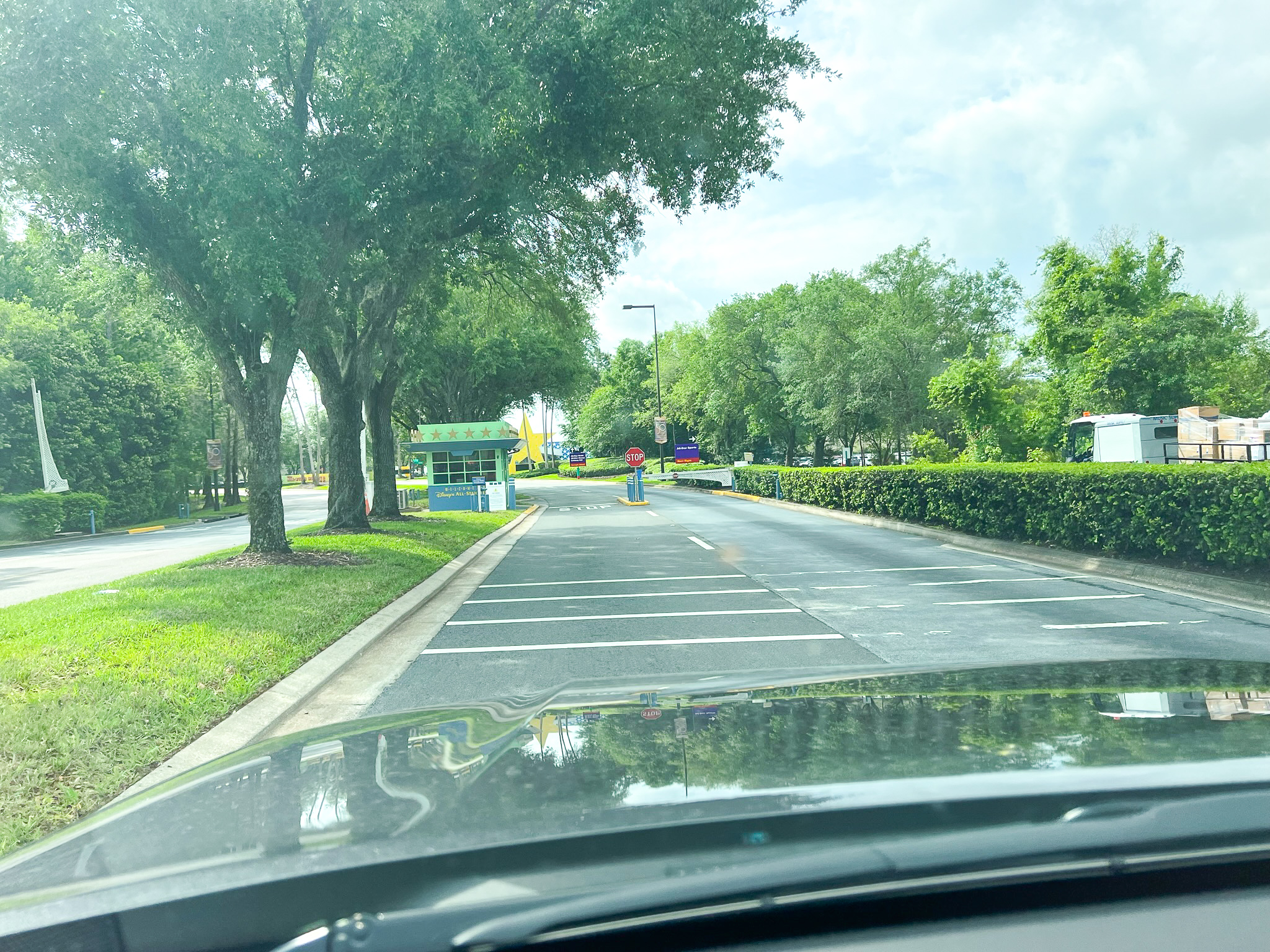 Disneys All Star Movie Resort security gate