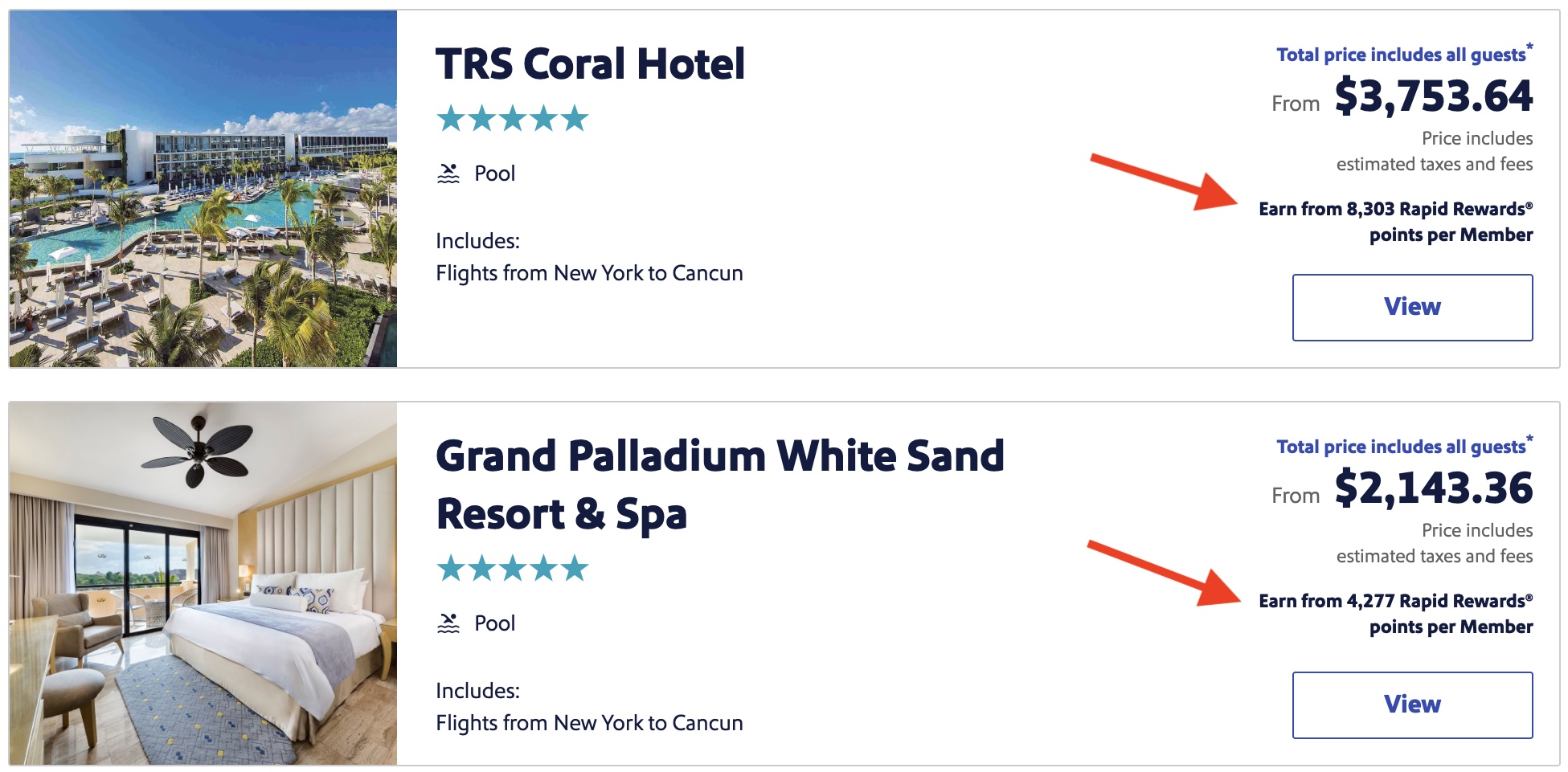 Southwest Vacation package for Cancun Getaways by Southwest Cancun packages