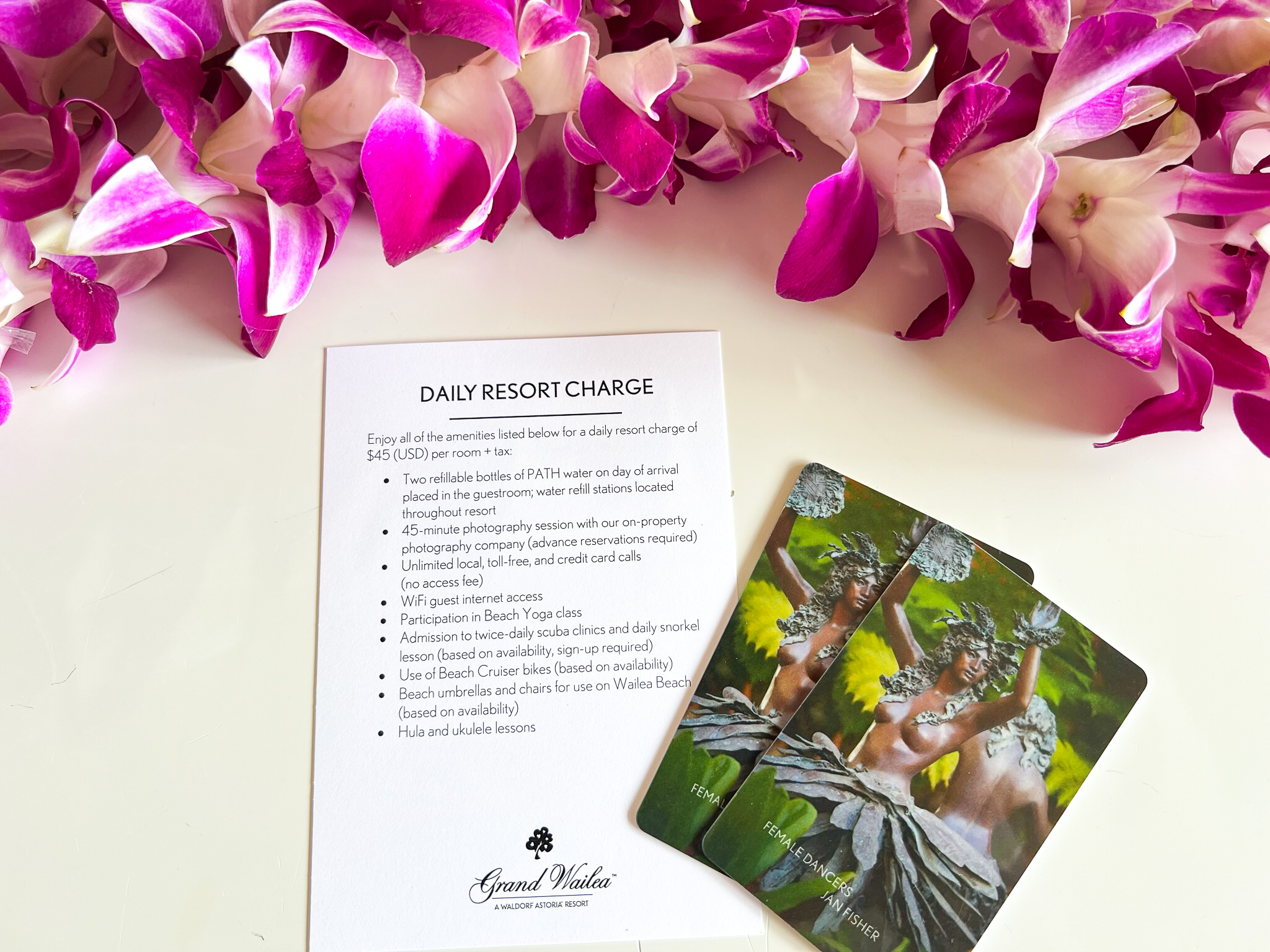 Grand Wailea Maui Waldorf Astoria Resort Fees and Keys