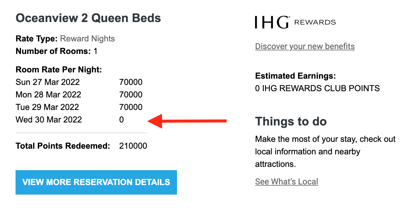 Kimpton Seafire booking email