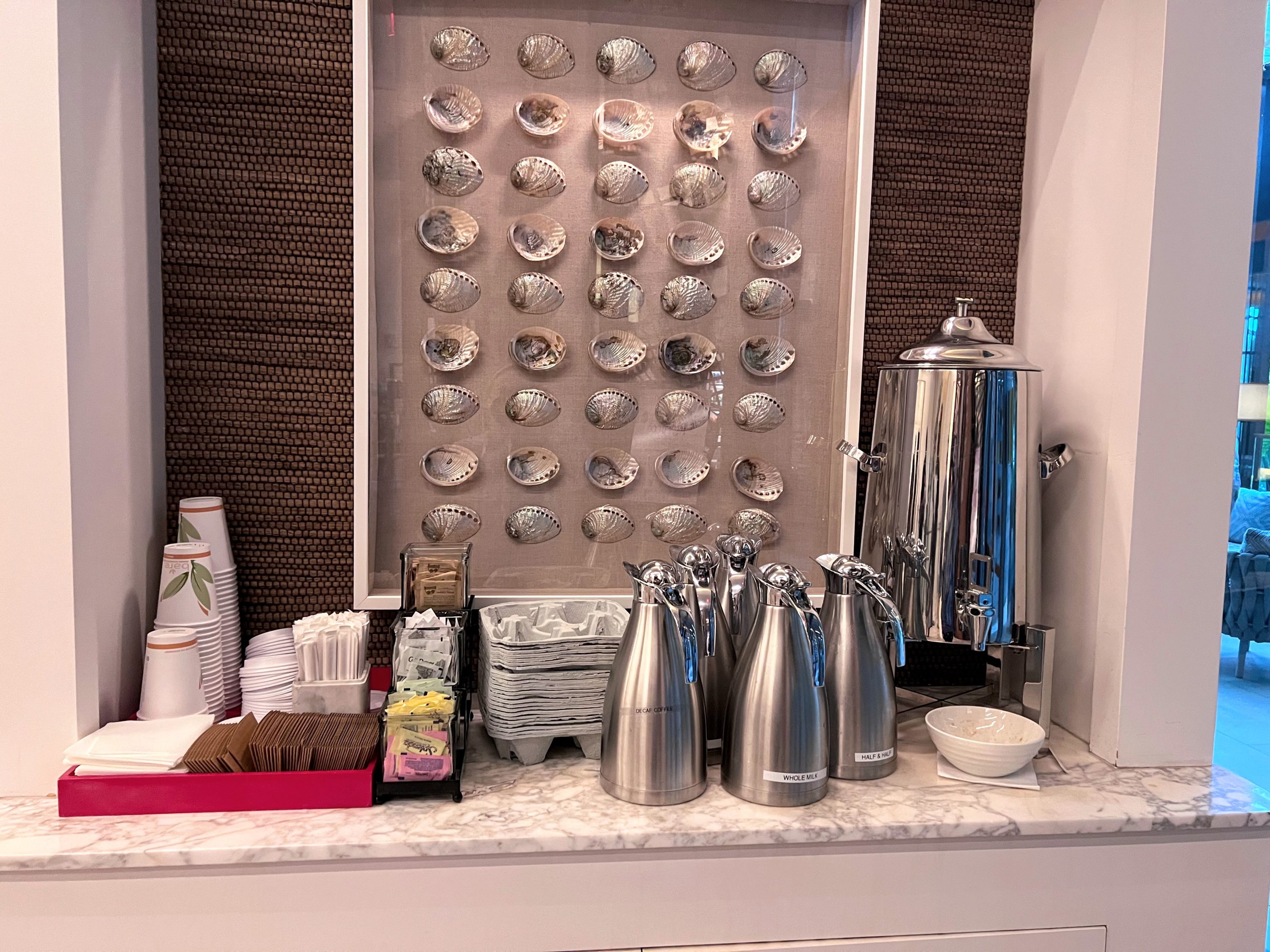 Morning coffee service at Kimpton Seafire