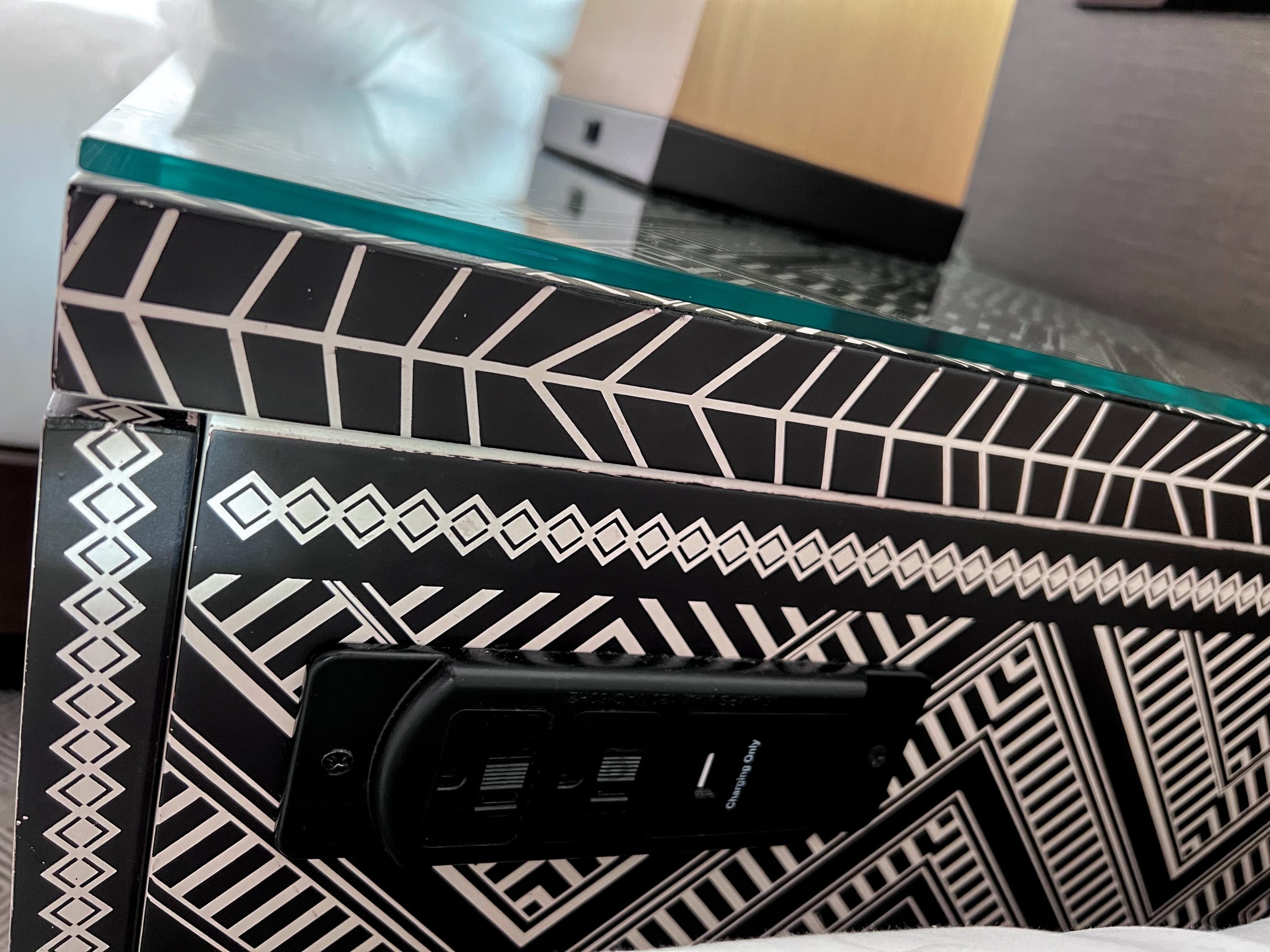 Nightstand charging plugs at Kimpton Seafire