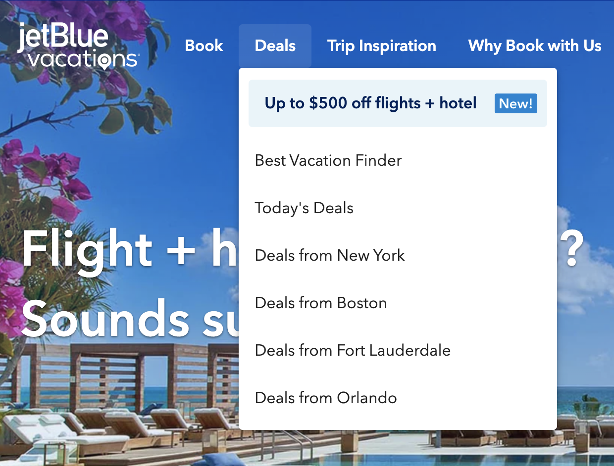 JetBlue Vacations Deals