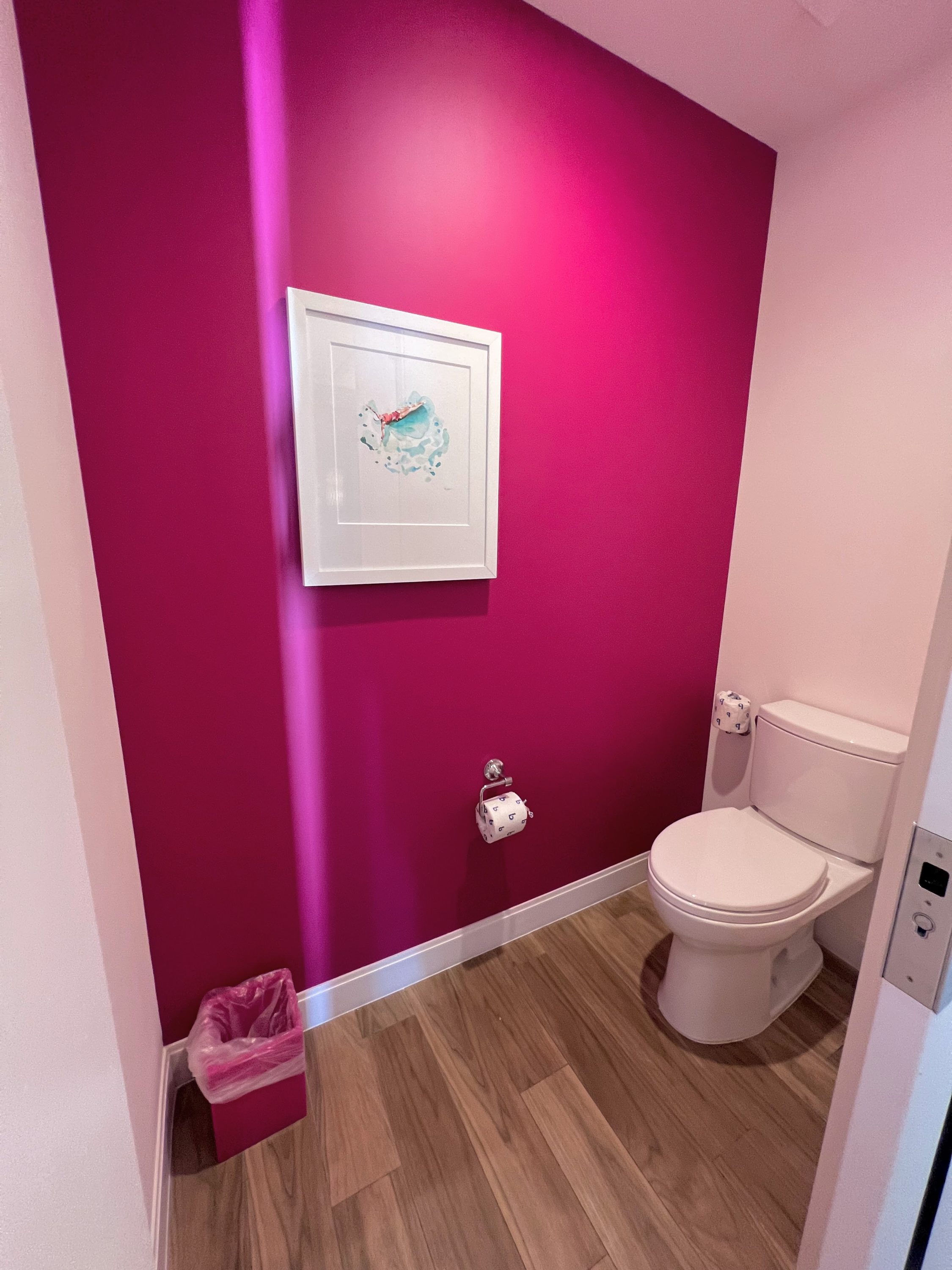 Separate toilet area in the Seafire guestrooms