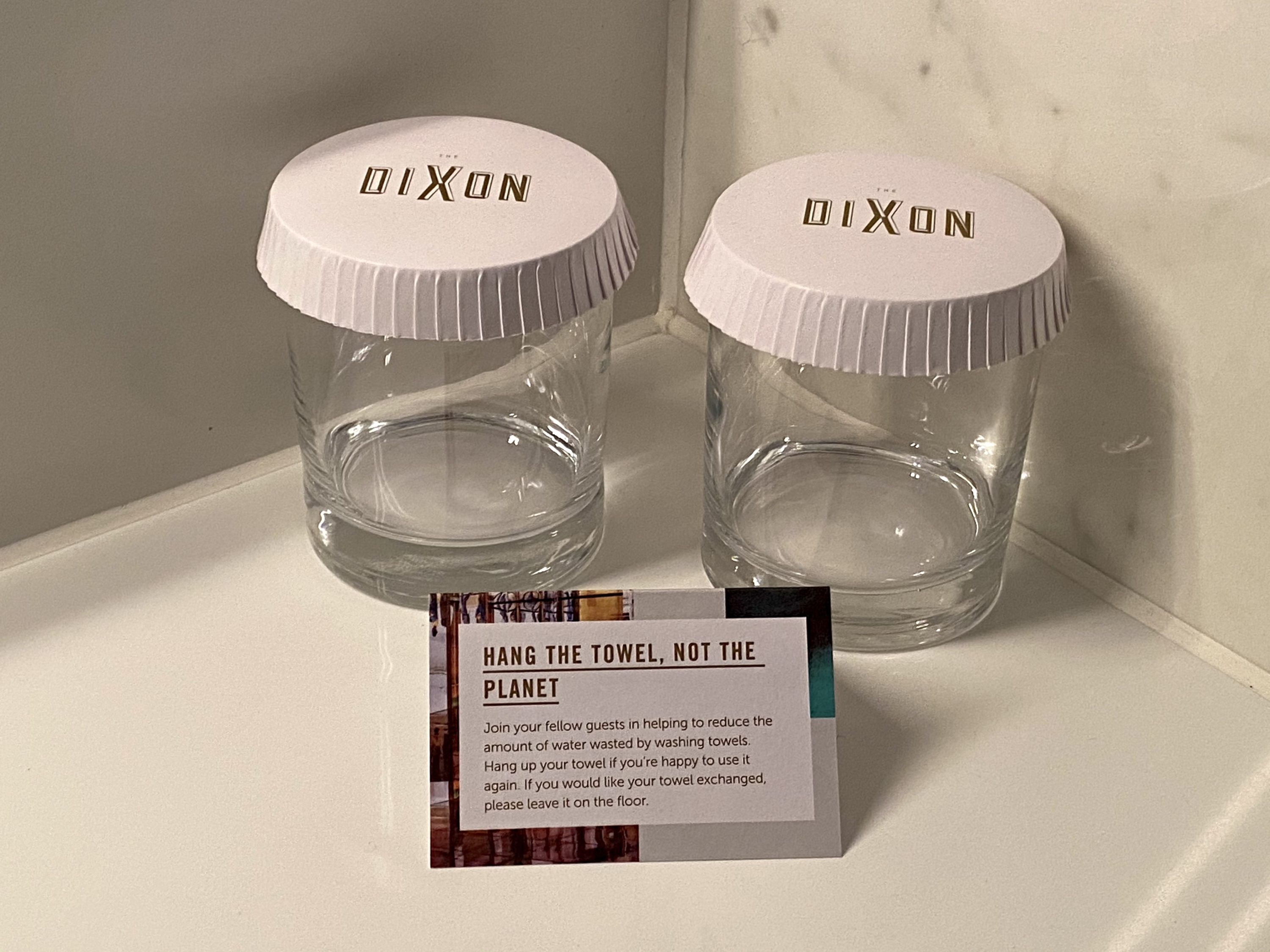 The Dixon London Autograph Collection bathroom environment reminder