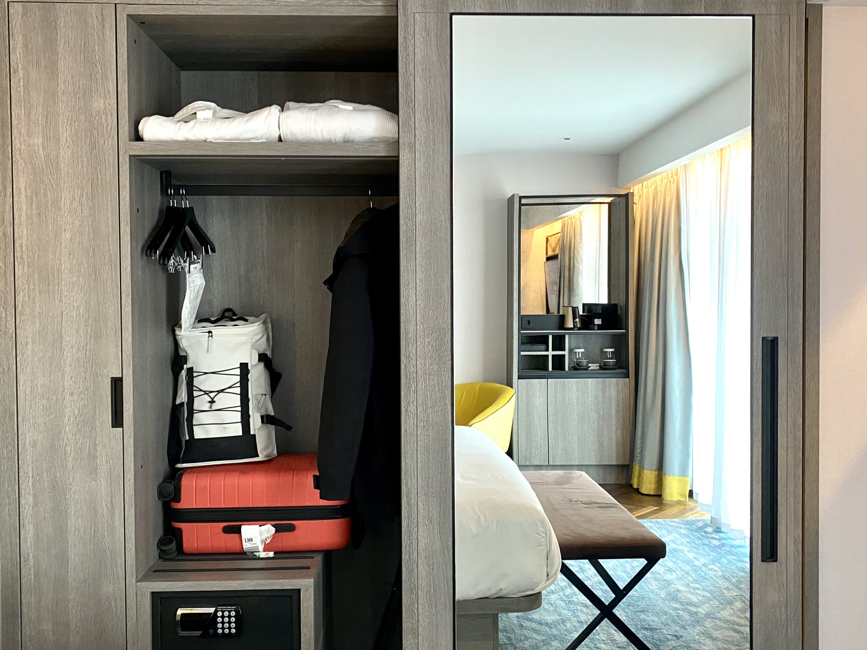 The Dixon London Autograph Collection bedroom wardrobe