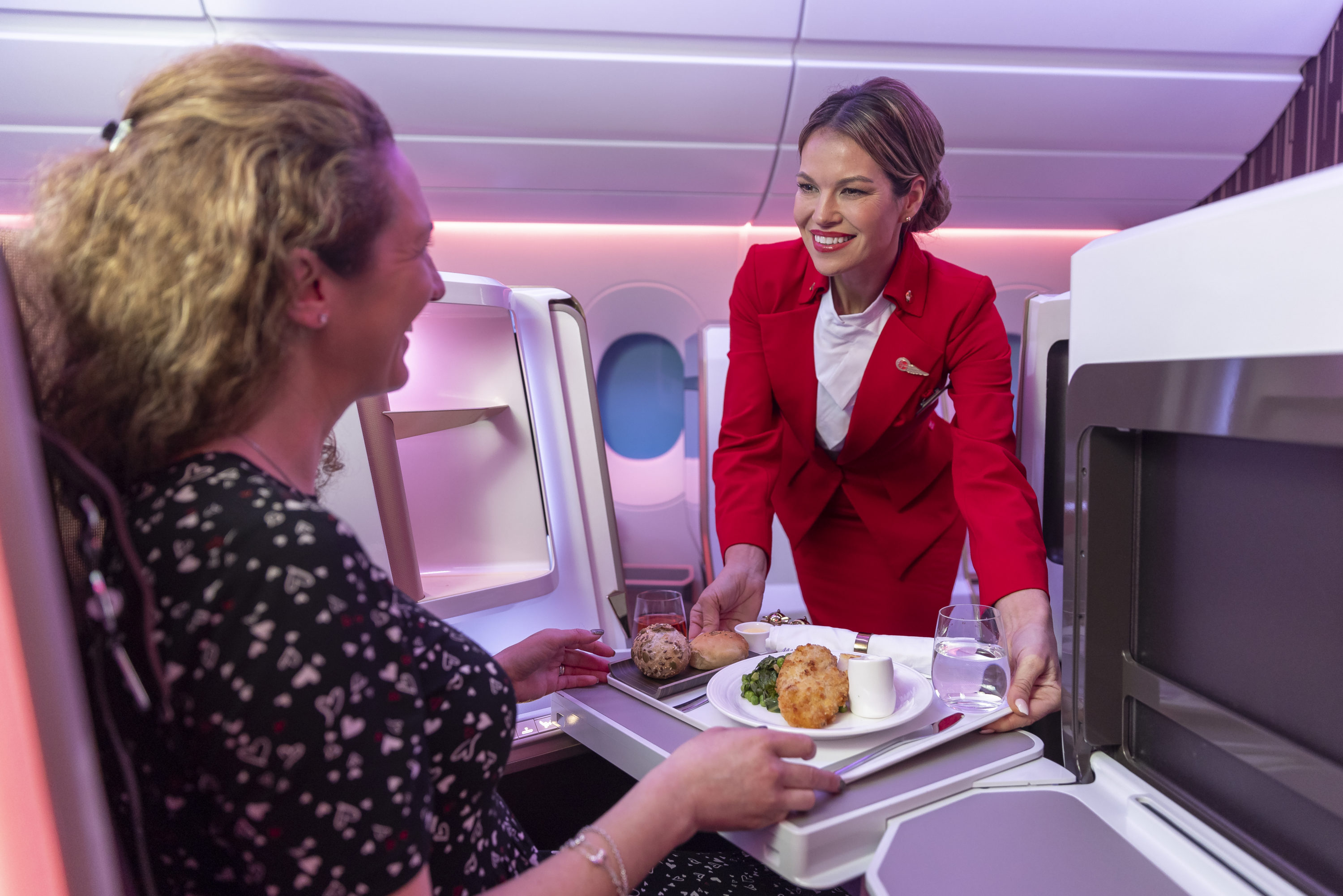 Virgin's Upper Class meal service