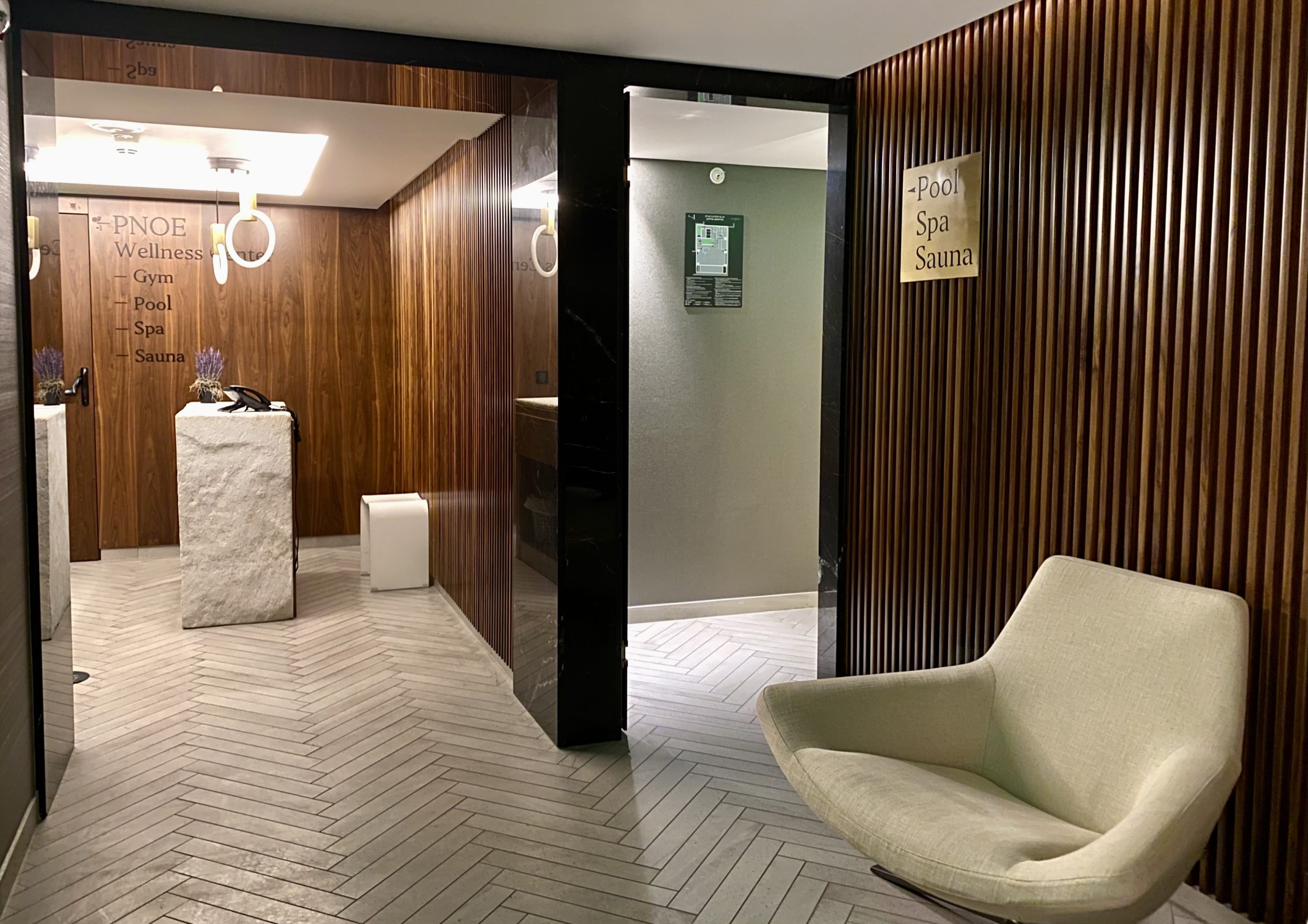 Academias Hotel entrance to gym pool spa and sauna