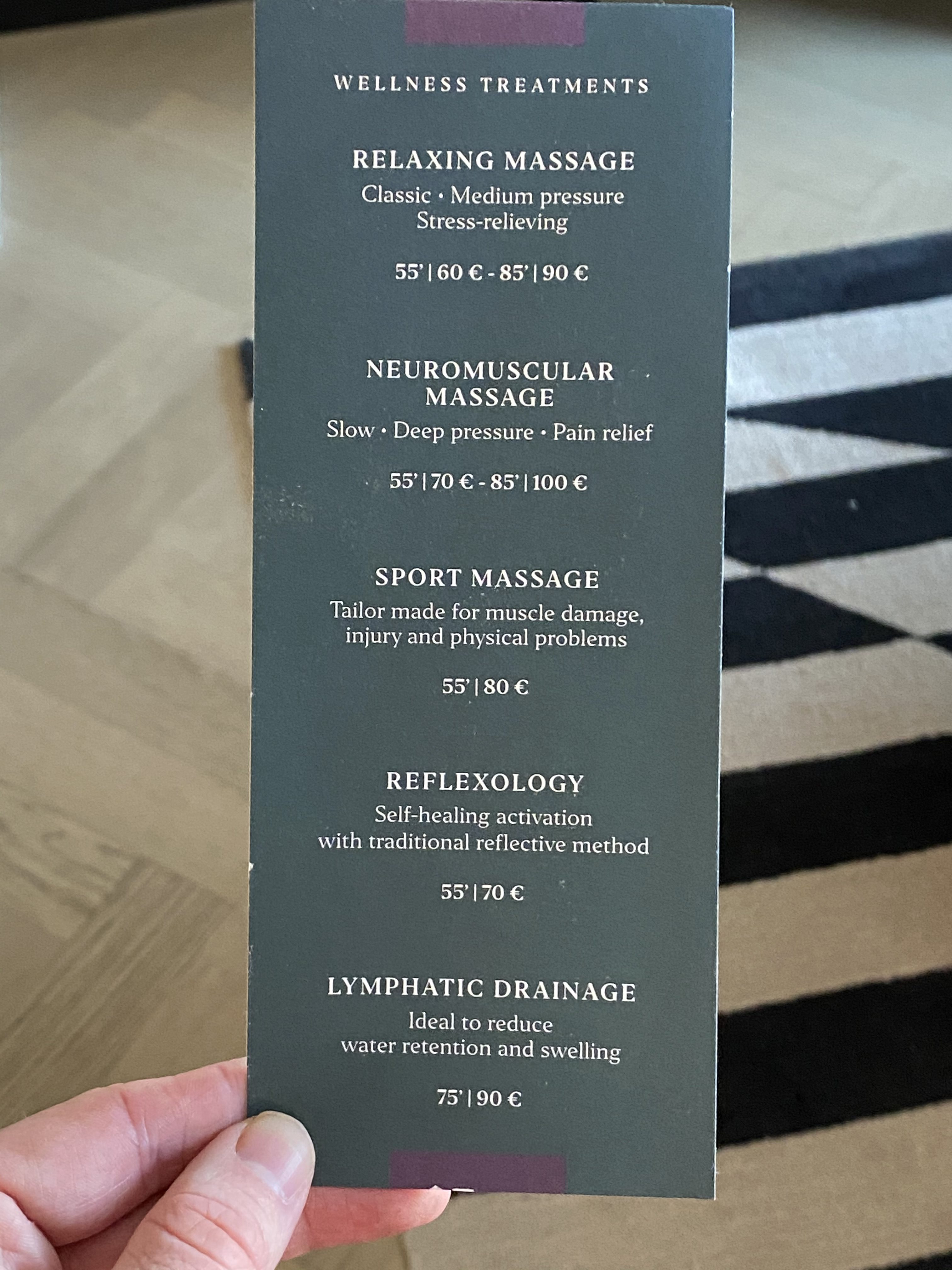 Academias Hotel spa wellness treatments