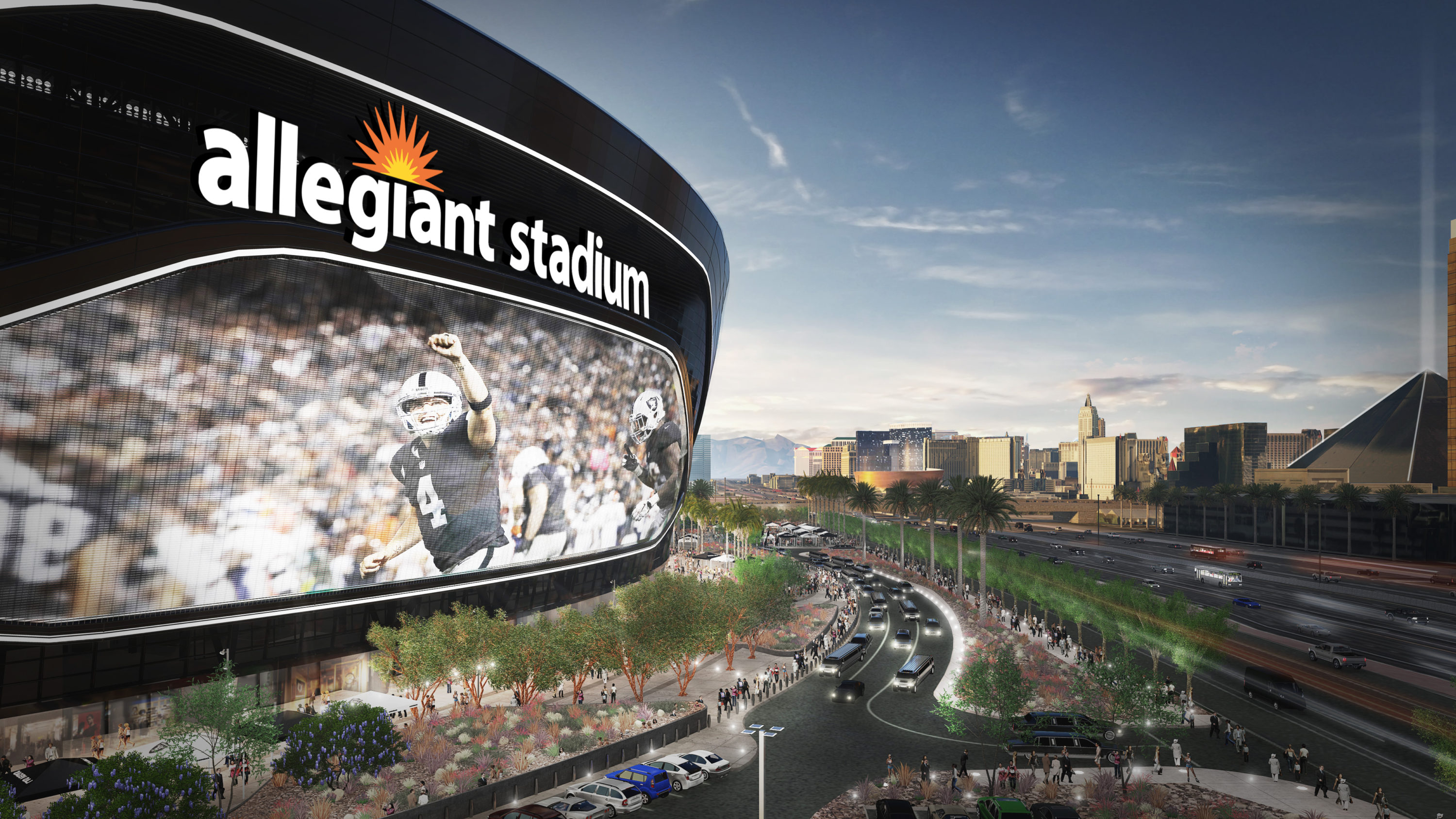 Allegiant Stadium Screen Side