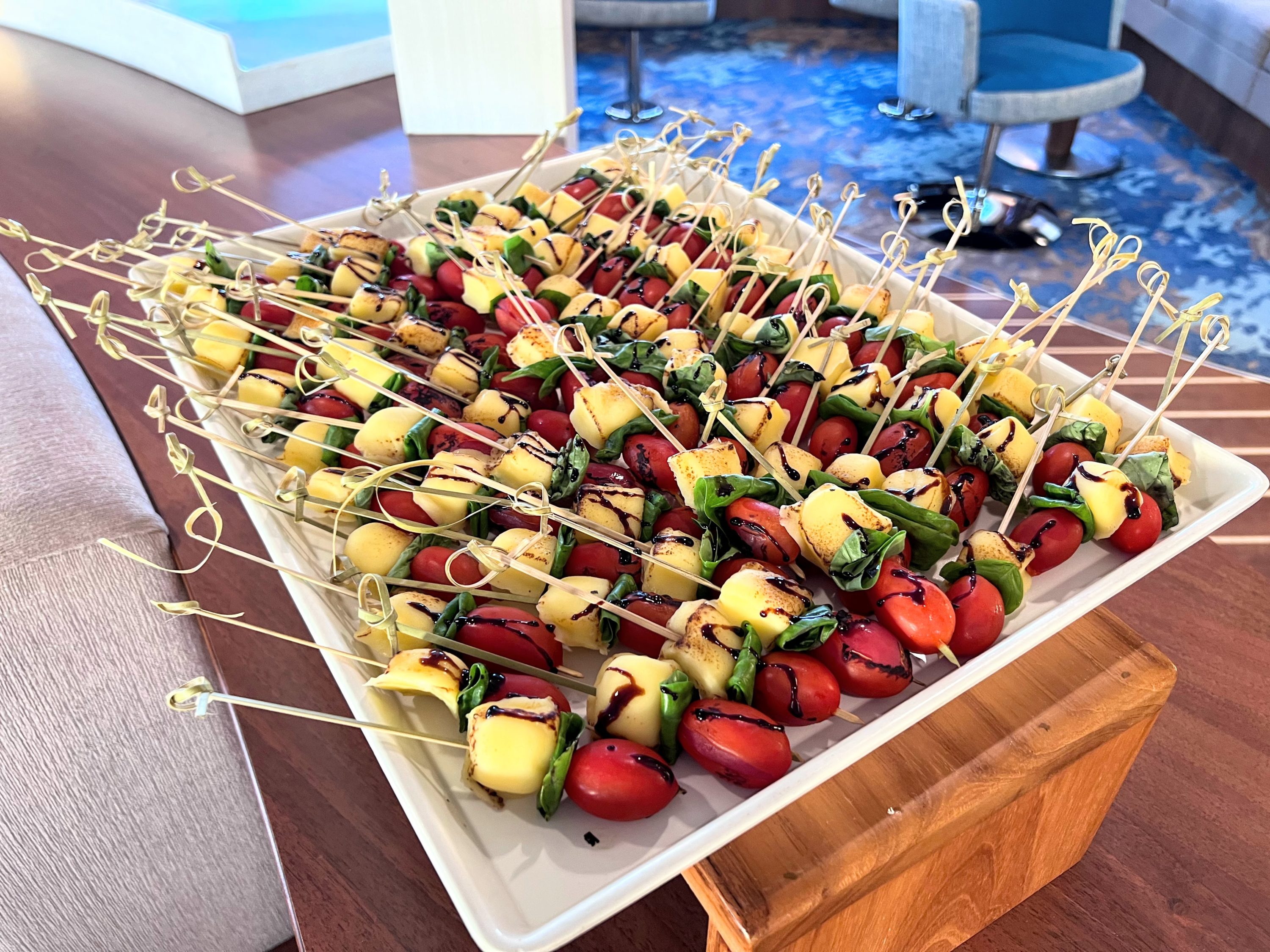 Appetizers in the lounge