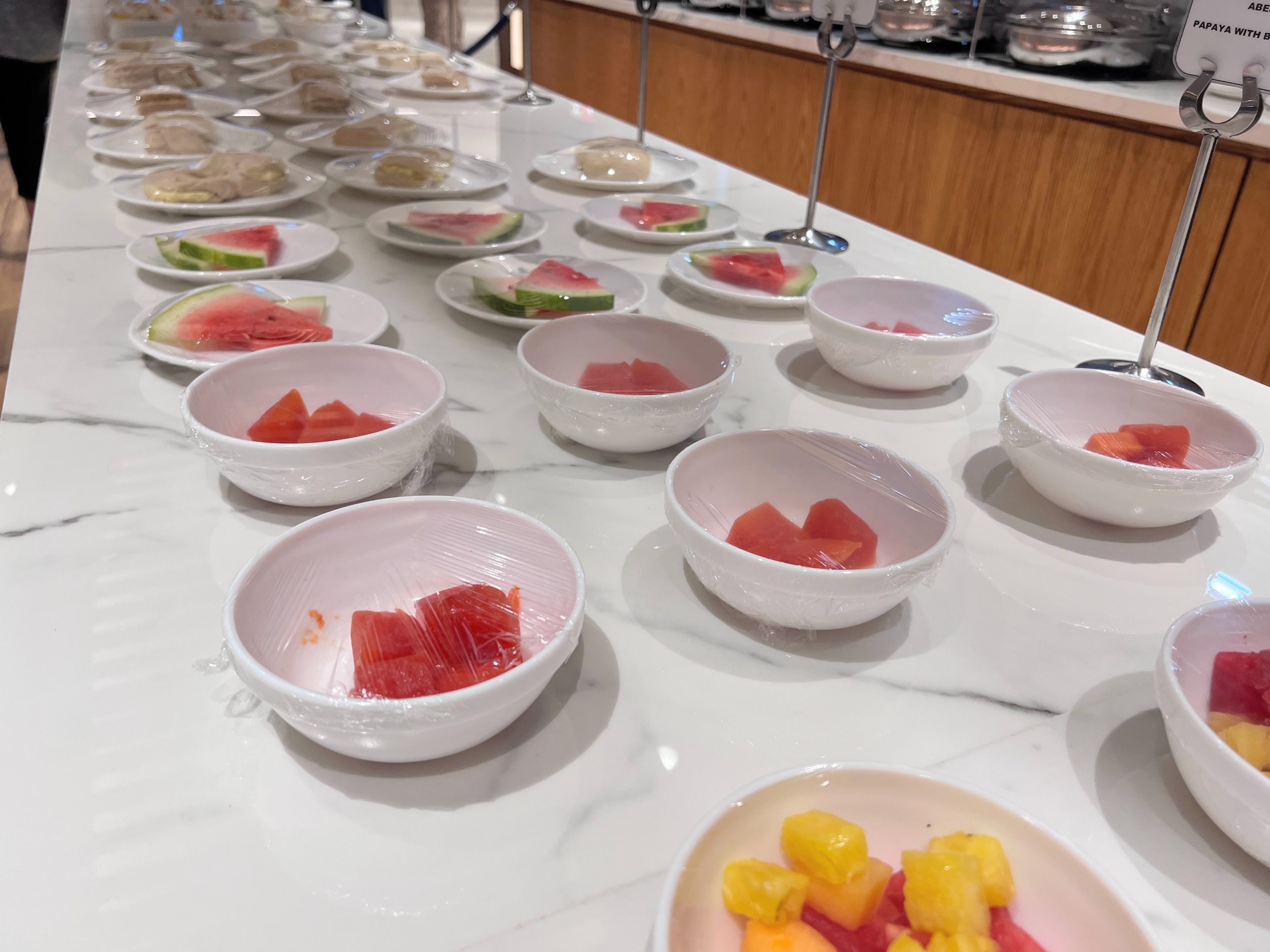 Cold buffet at Aeropuertos VIP Club lounge