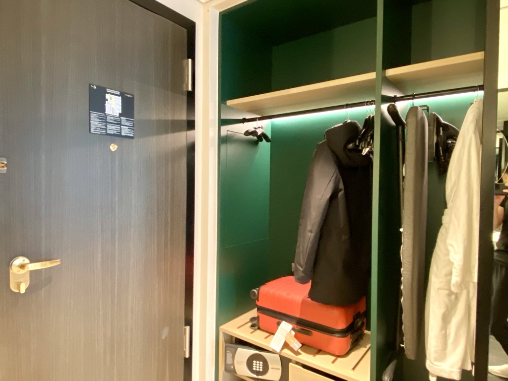 Academias Hotel bedroom wardrobe